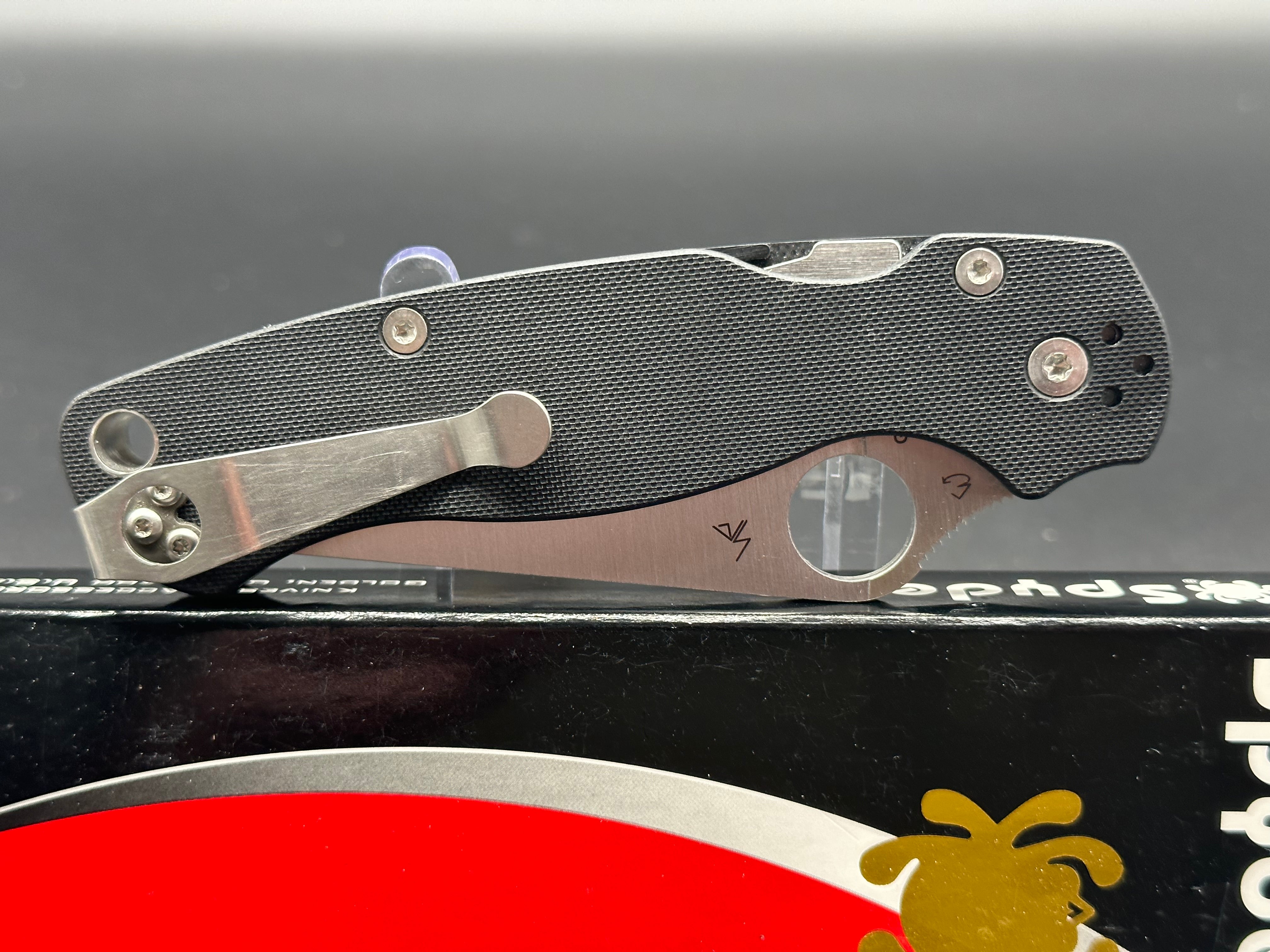 Spyderco Paramilitary 2 Folding Knife - S45VN Steel Blade, G-10 Handle - EDC, Outdoor, Tactical, Survival, Camping & Everyday Carry Knife