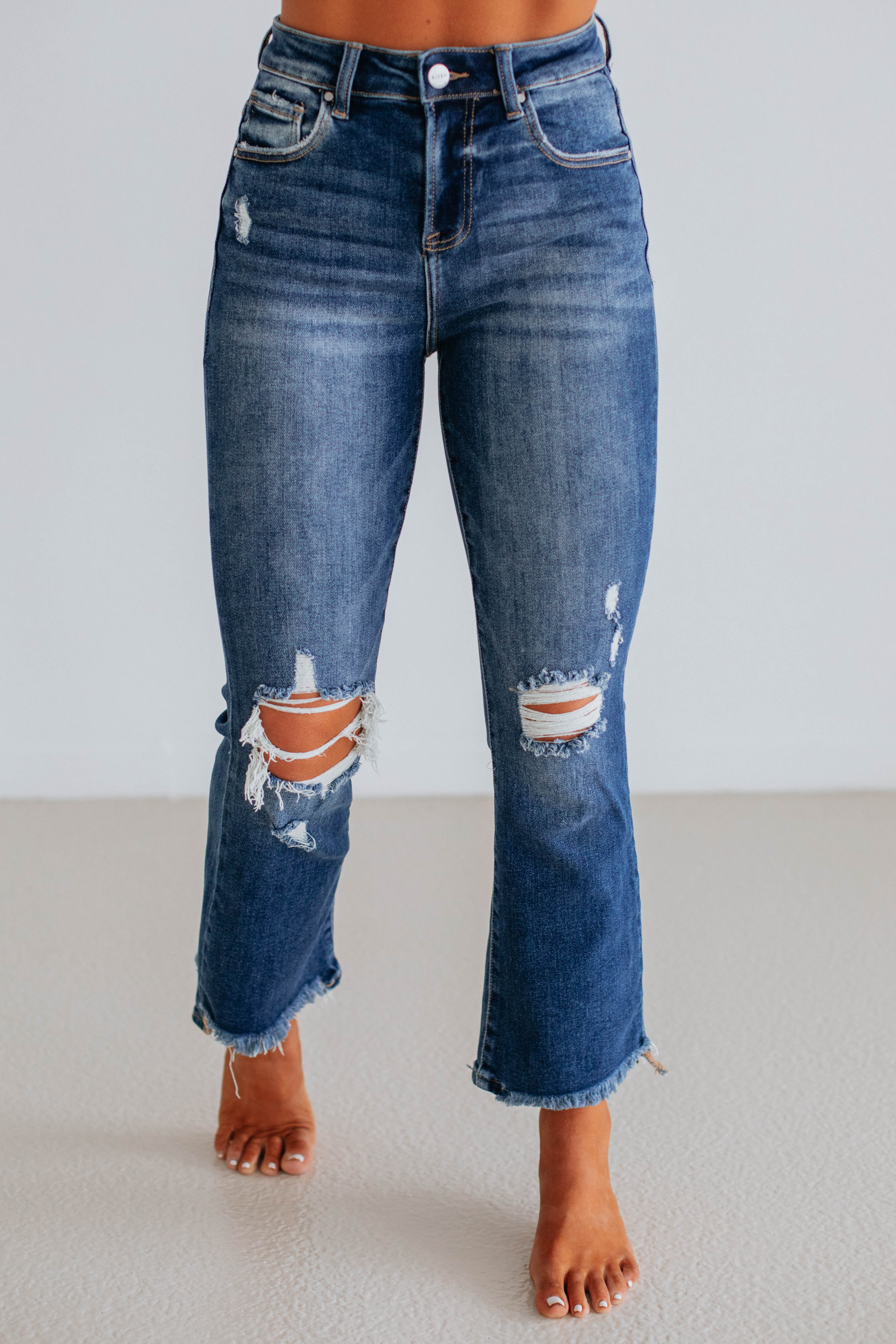Cammi Risen Jeans for Women - Dark Wash High Waist Skinny Jeans | Comfortable Stretch Denim Pants for Everyday Wear & Night Out
