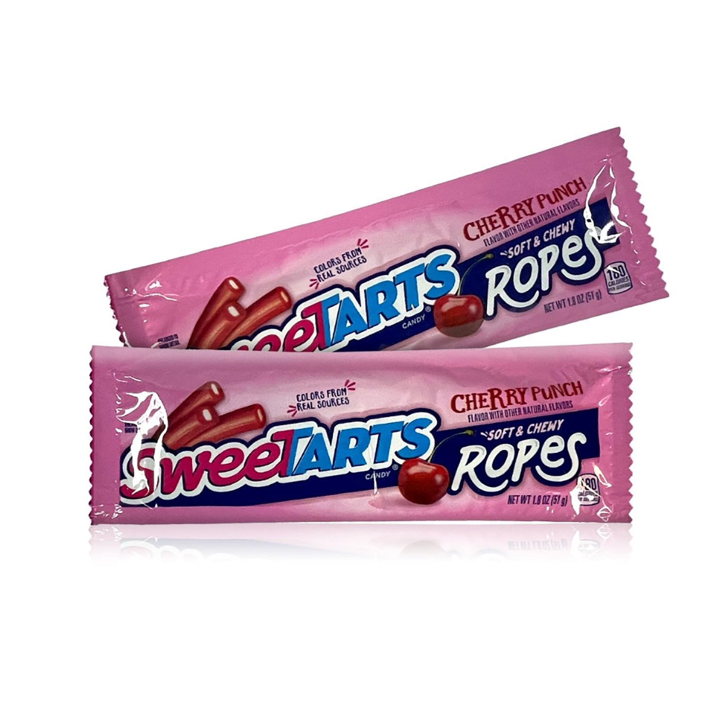 Ferrara Sweetarts Rope Candy - Cherry Flavor | 1.8oz (24 Count) Bulk Pack - Perfect for Halloween, Party Favors & Office Snacks