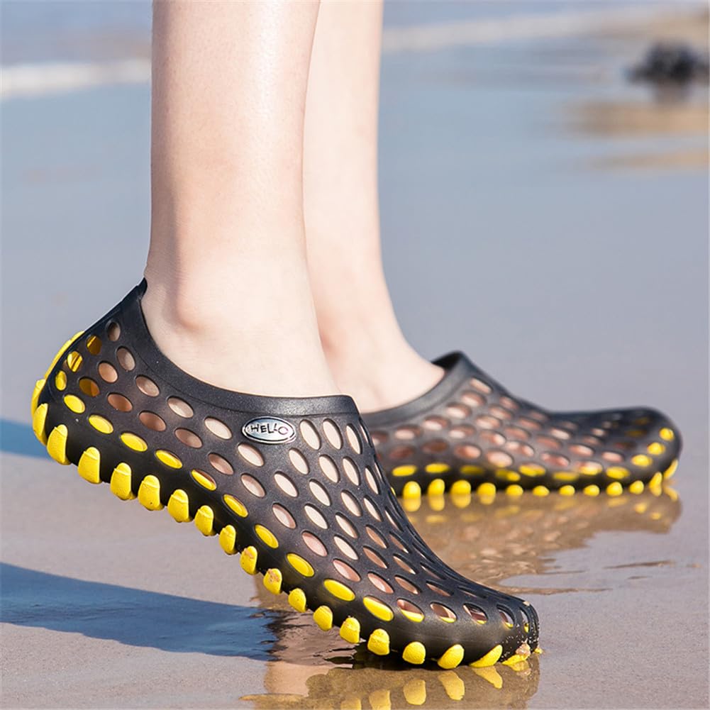 LEADER SHOW ® Men's Ultralight Hollow Sandals - Breathable Water Shoes for Summer, Beach, Pool & Outdoor Activities - Comfortable Aqua Shoes for Walking, Swimming & Travel