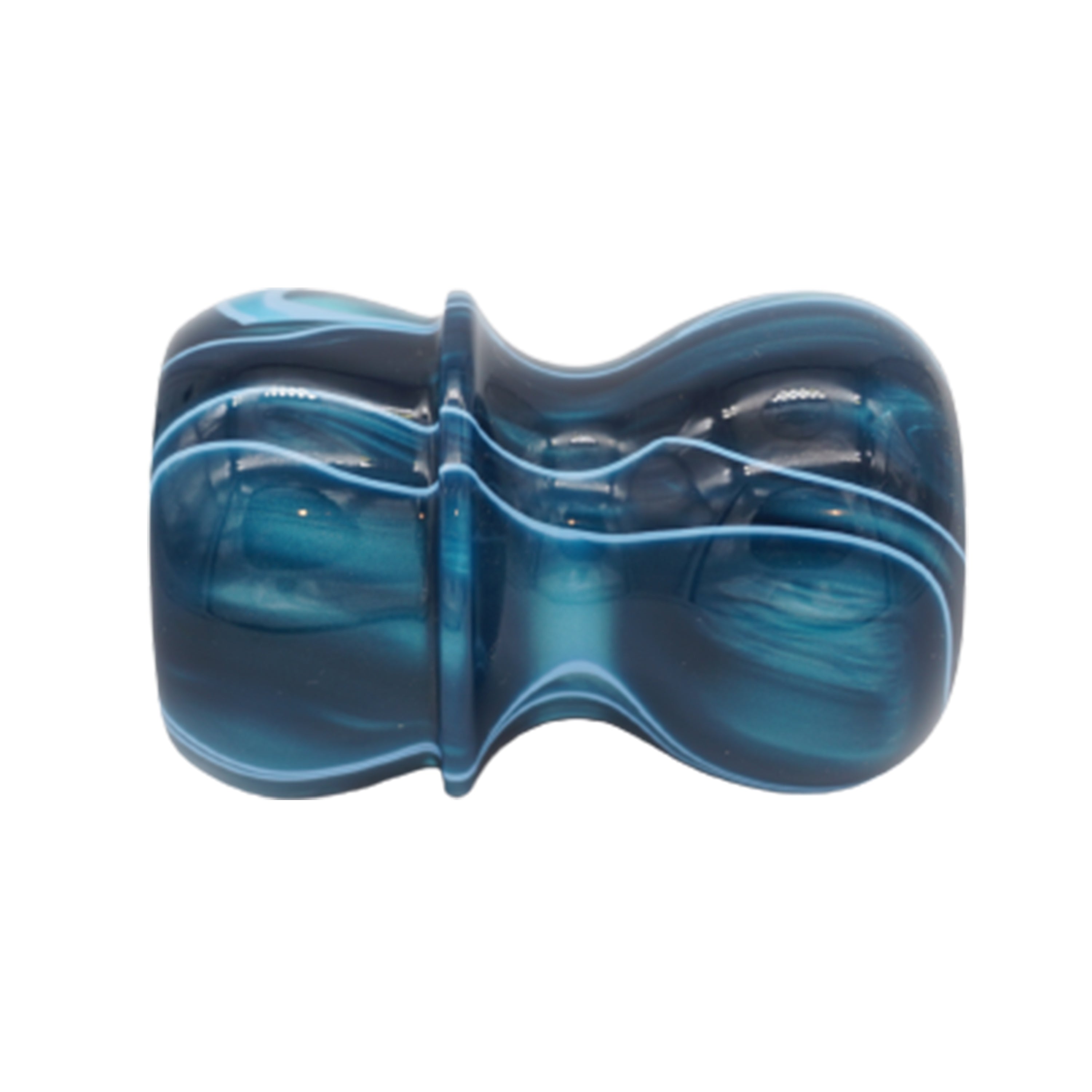 Premium Ocean Waves Handcrafted Shaving Brush Handle - Fits 24mm & 26mm Knots - Perfect for Wet Shaving & Grooming Gifts - Ideal for Barbershop & Home Use