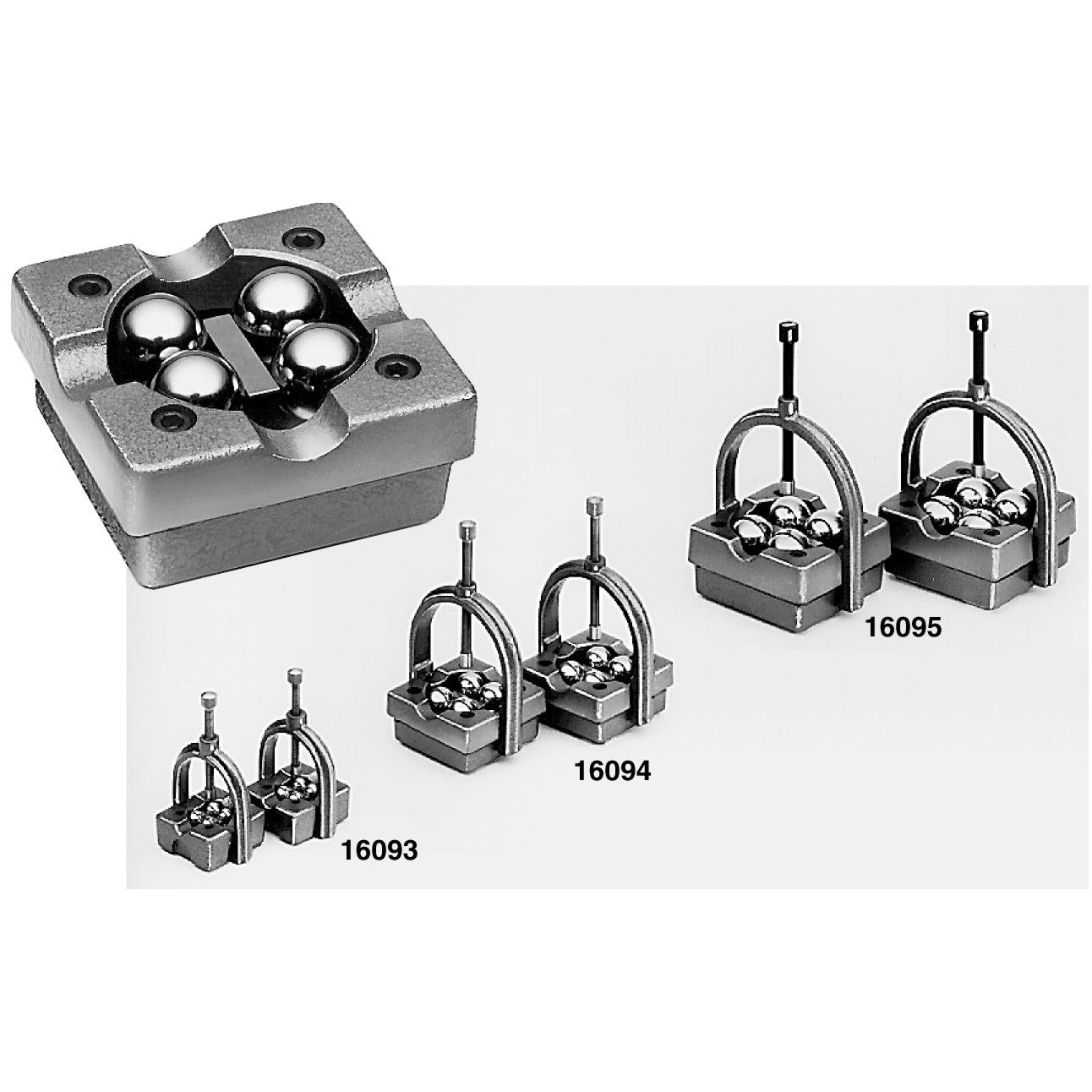 Precision Ball Bearing V Block with Clamps - Metalworking & Woodworking Tool for Drilling, Milling, and Grinding Applications