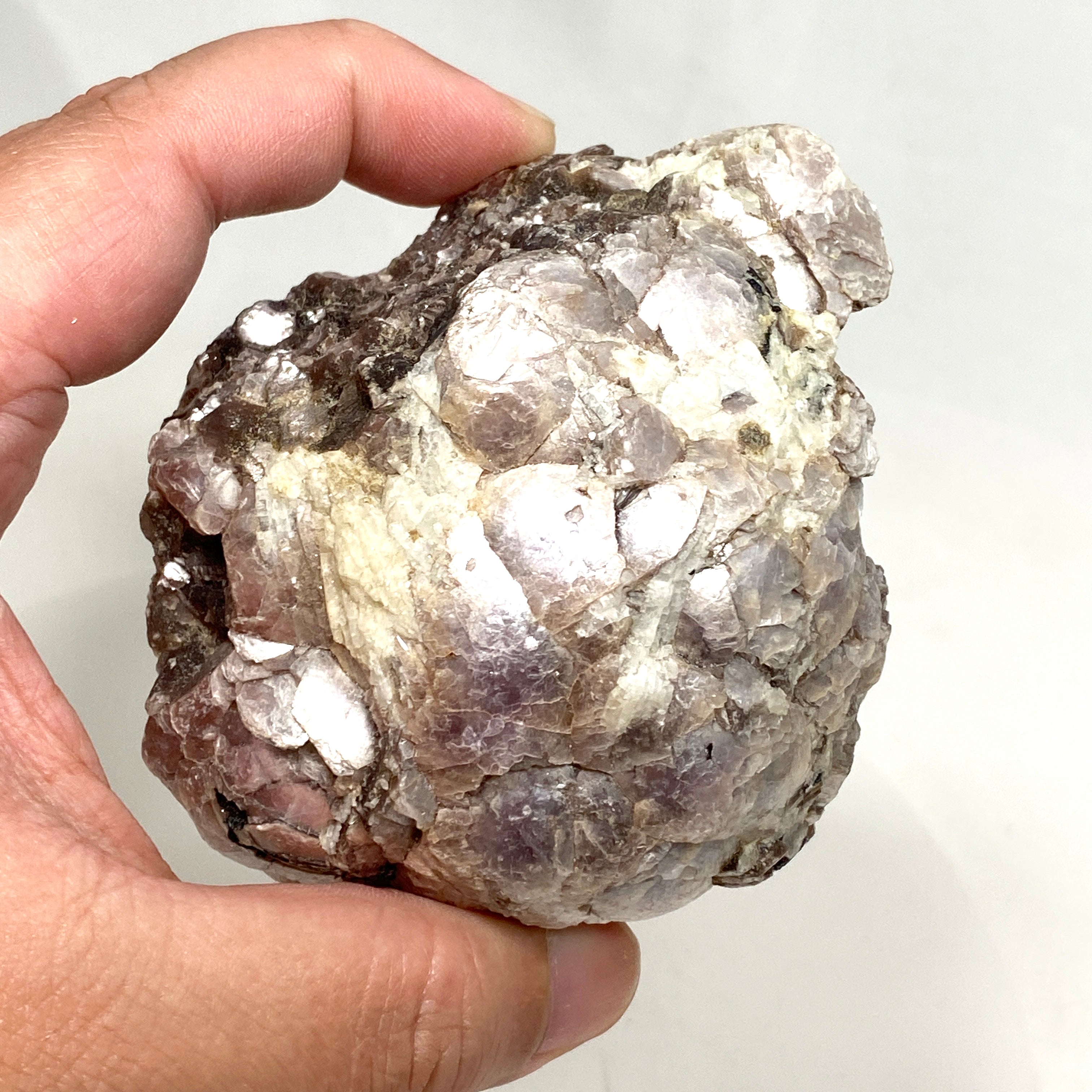 Natural Lepidolite Crystal Stone - Healing & Stress Relief | LEPC 01 | Meditation, Jewelry Making & Home Decor