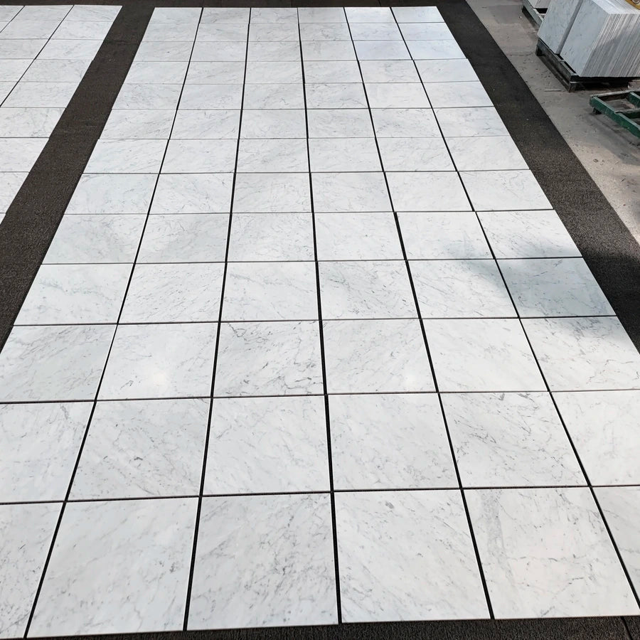 Premium Carrara White Gioia Marble Tile 24