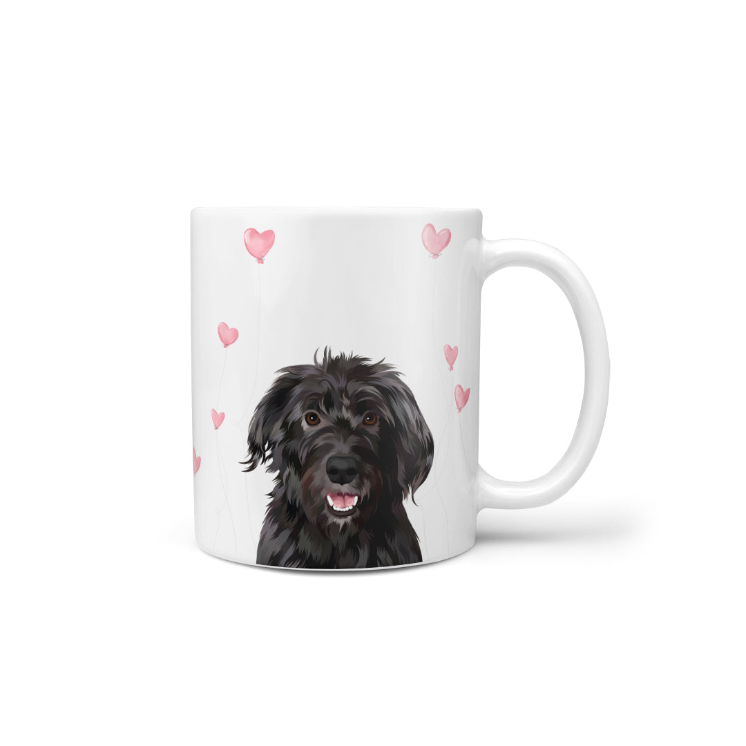 Custom Valentine's Pet Portrait Mug - Personalized One Pet Photo Coffee Cup - Perfect Gift for Pet Lovers & Couples on Valentine's Day, Anniversaries or Special Occasions