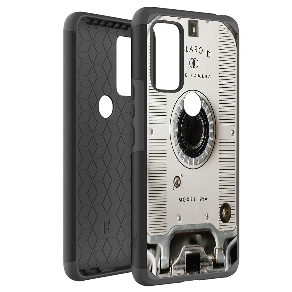 Retro Shockproof Phone Case for AT&T Radiant Max 5G & Cricket Dream 5G - Durable Hybrid Hard Cover with Dual Layer Protection | Perfect for Outdoor Adventures, Travel & Daily Use