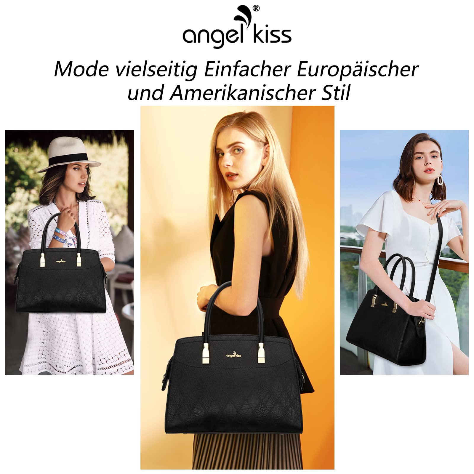 Stylish Women's Purses & Handbags - Fashion Satchel, Top Handle Work Tote, Crossbody Hobo Shoulder Bag with Matching Wallet Set - Perfect for Office, Travel & Everyday Use