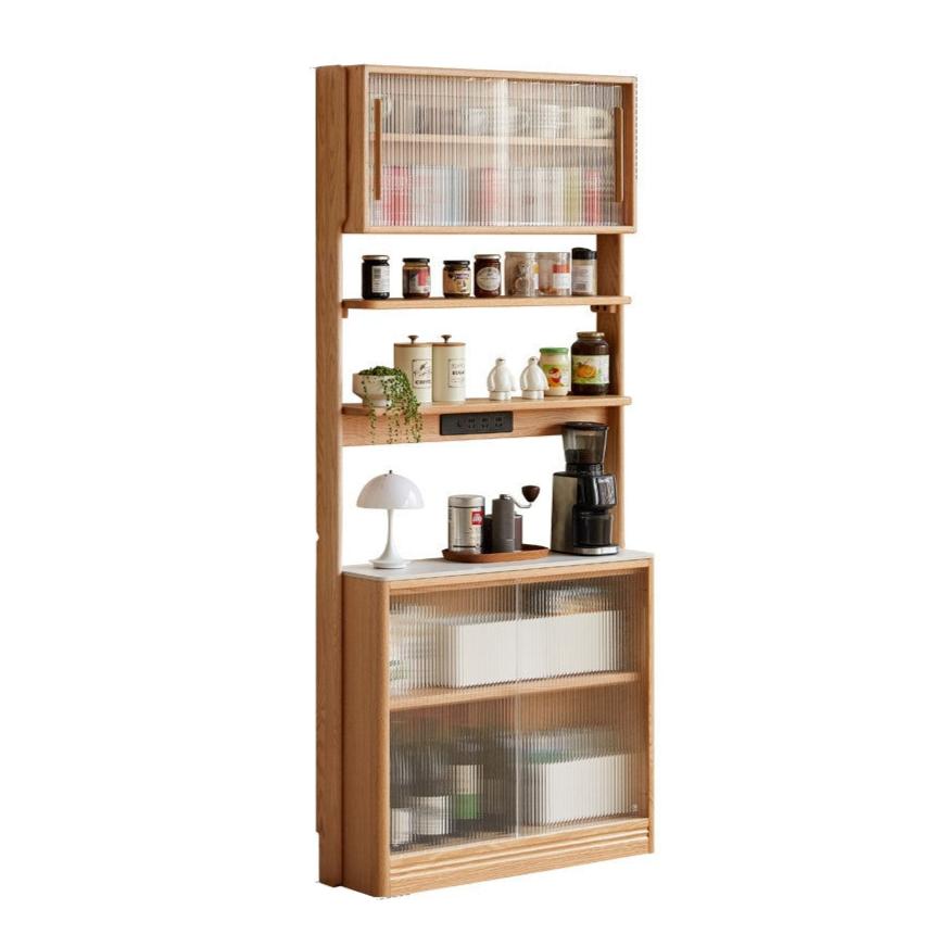 35x9.4x76.8 inch / 89x24x195 cm / natural wood color / sideboard