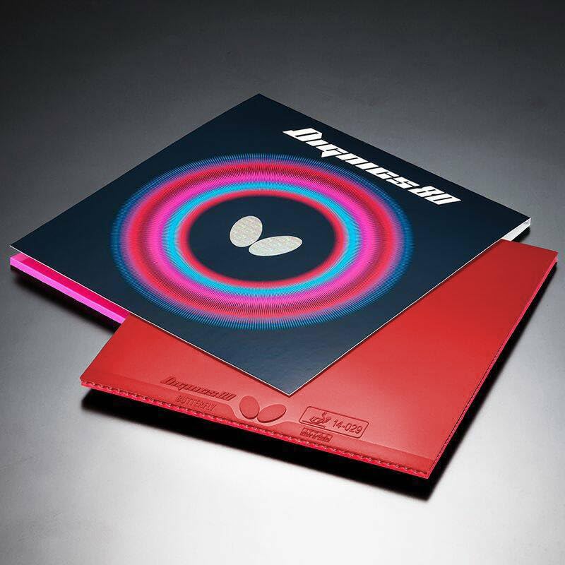 Dignics 80 Professional Table Tennis Rubber - 1.9mm/2.1mm Thickness - Red or Black Inverted Rubber Sheet for Competitive Play | Perfect for Tournament Players & Training Sessions