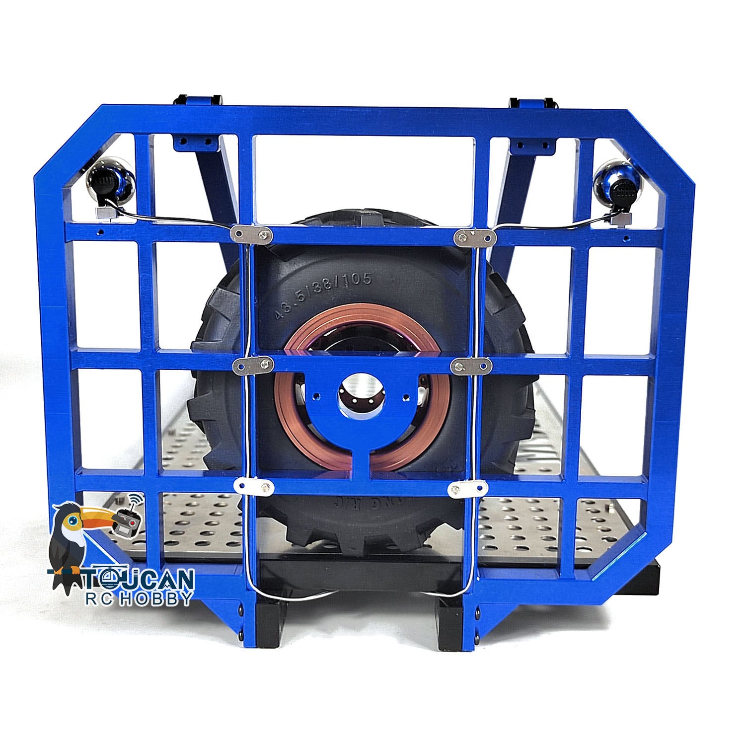 1/14 Scale Metal Flatbed for 8x8 RC Rock Crawler Truck - Heavy Duty Radio Controlled Car Accessory for Off-Road Climbing & Simulation Models | Perfect for Trail Adventures & RC Vehicle Customization