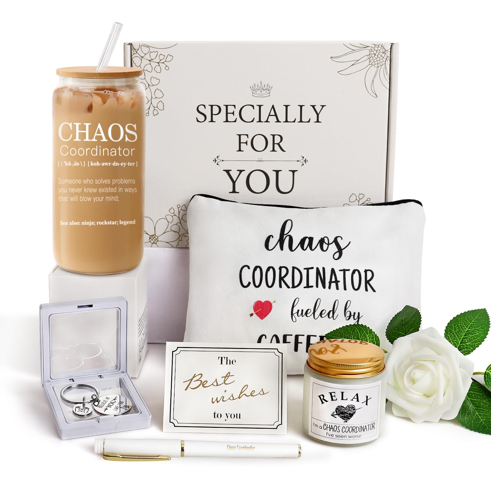 Chaos Coordinator Mug - Unique Funny Gifts for Women, Boss, Coworker, Manager, Teacher, Nurse & Mom - Office Birthday Present for Boss Lady - Perfect for Coffee Breaks & Stress Relief at Work