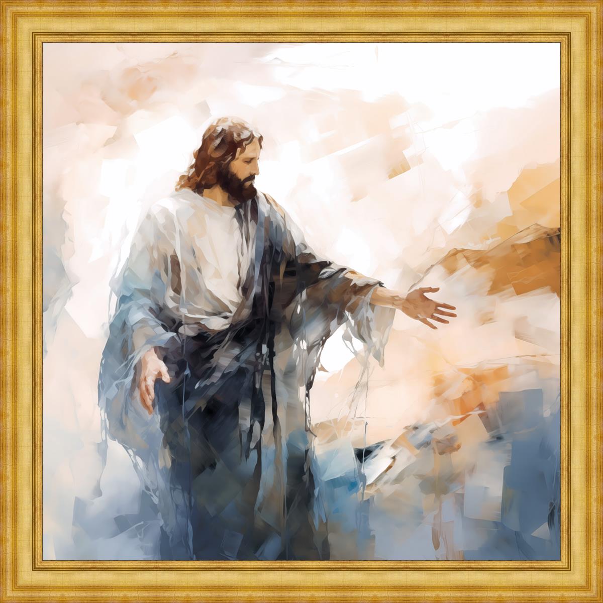 Come Unto Me Large Wall Art - Inspirational Christian Home Decor for Living Room, Bedroom & Office - Perfect for Gifts & Spiritual Spaces