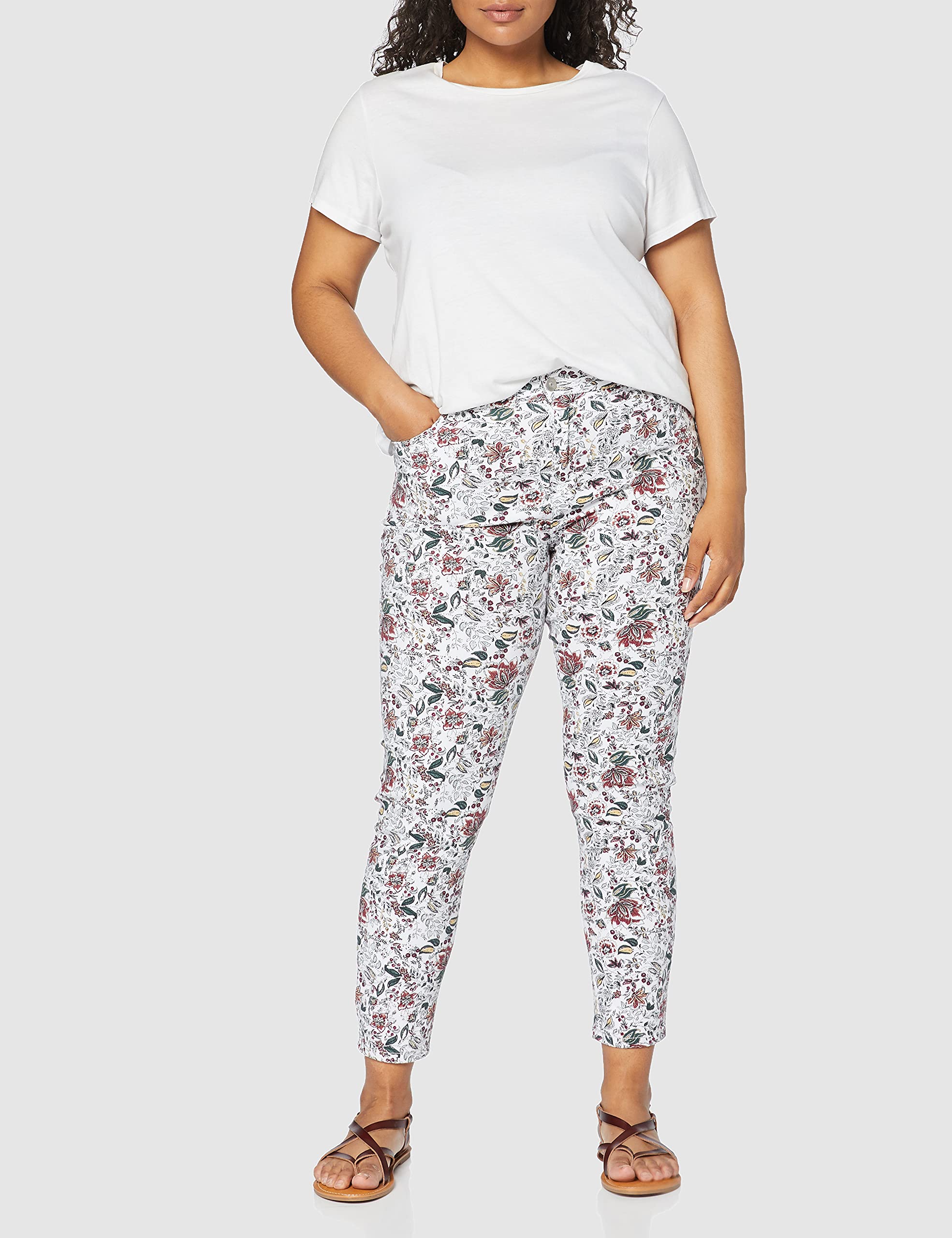 Desigual Women's Fashion Ankle Pants - Stylish Stretch Trousers for Casual & Office Wear | Comfortable Slim Fit Pants for Women | Perfect for Work, Travel & Everyday Outfits