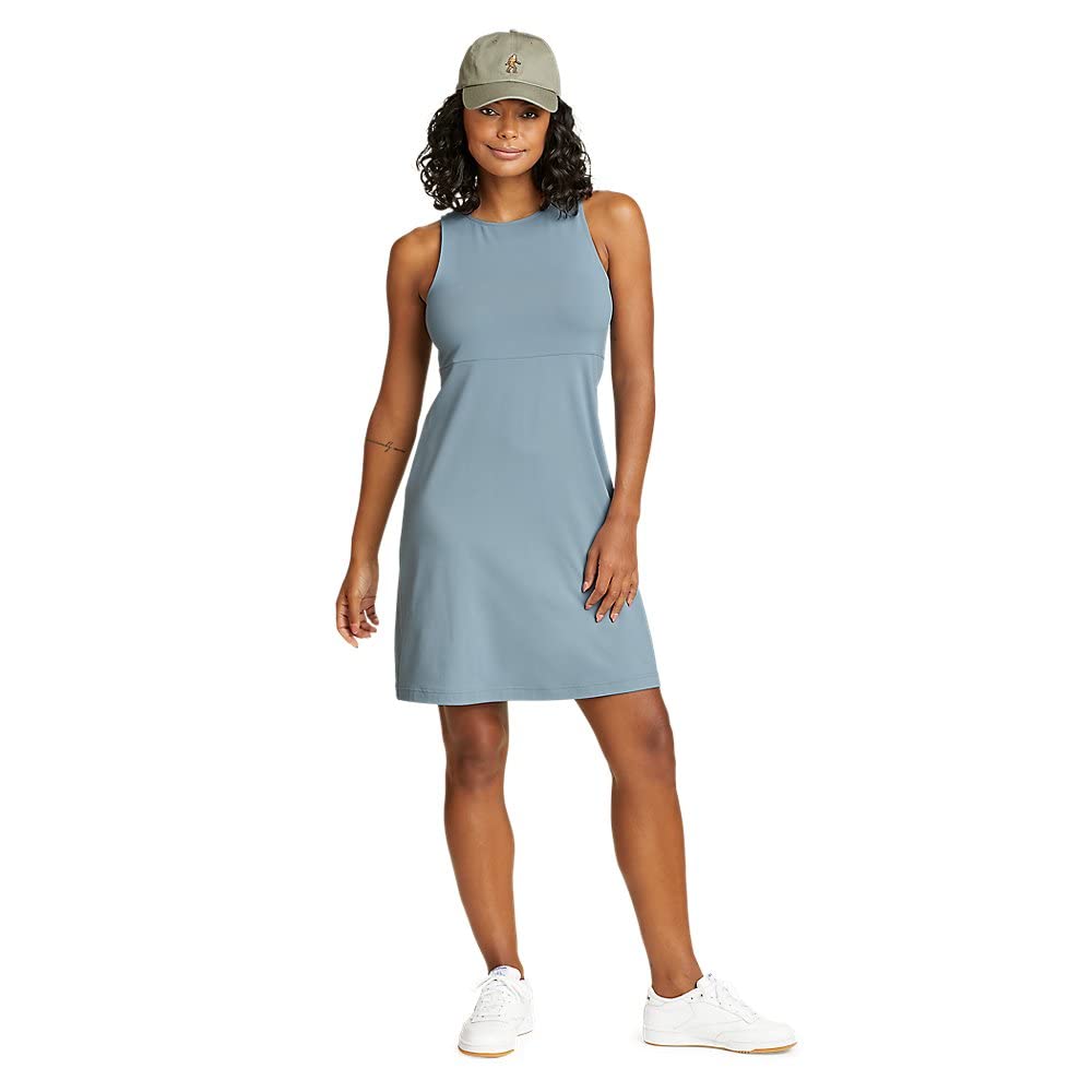 Eddie Bauer Women's Aster Sleeveless Empire-Waist Summer Dress - Lightweight Flowy Casual Sundress for Beach, Vacation & Outdoor Activities