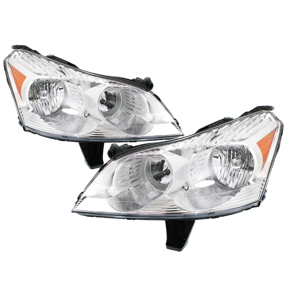 OE Style Halogen Headlights Assembly Replacement for 2009-2012 CHEVROLET TRAVERSE LT LS - GM2502330 GM2503330 20794801 20794802 - Perfect for Night Driving & Enhanced Visibility
