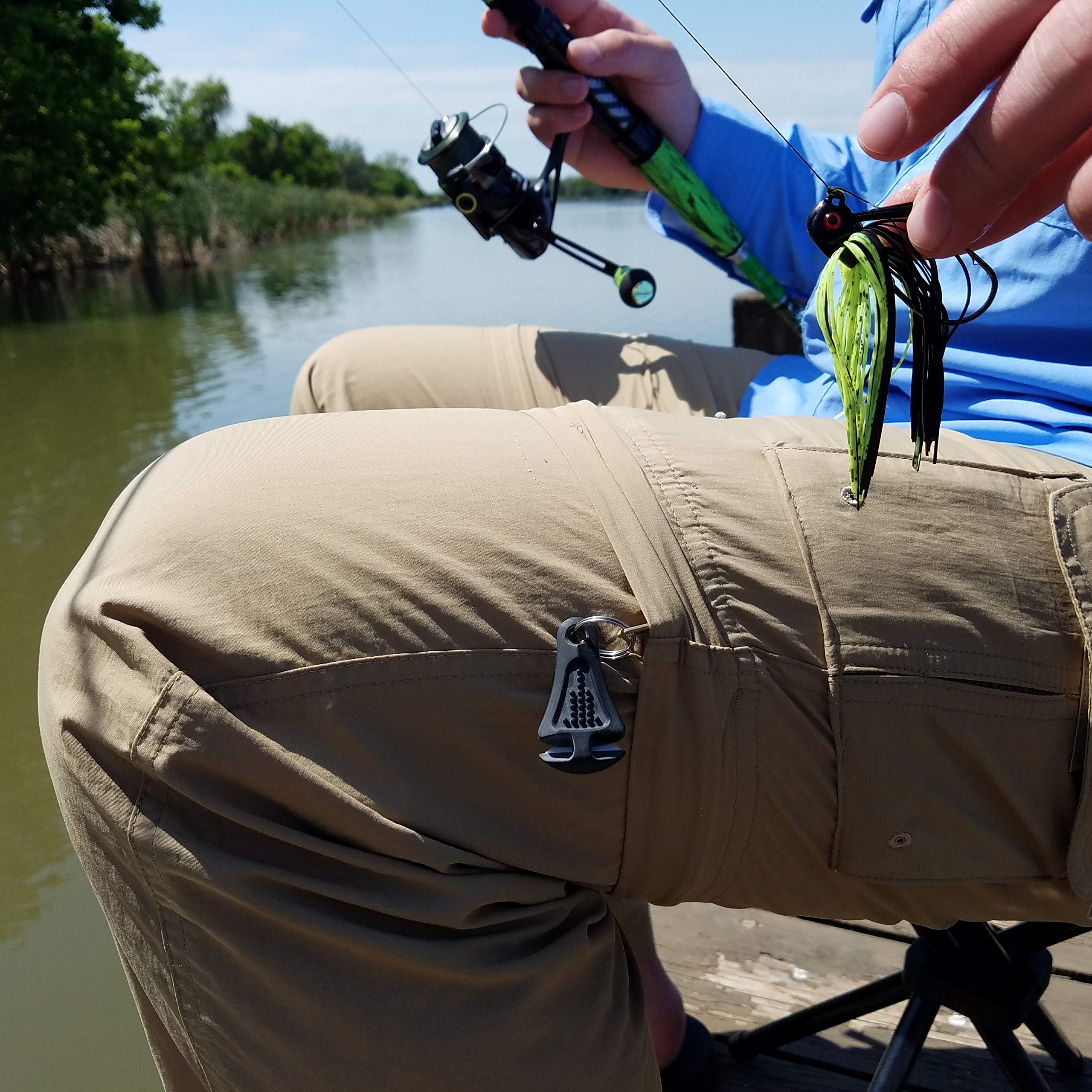 LINE CUTTERZ Patented Ceramic Blade Zipper Pull - Quick Braided Fishing Line Cutter Tool for Saltwater & Freshwater Fishing - Essential Fishing Gear Accessory for Anglers - Perfect for Boat, Kayak and Shore Fishing