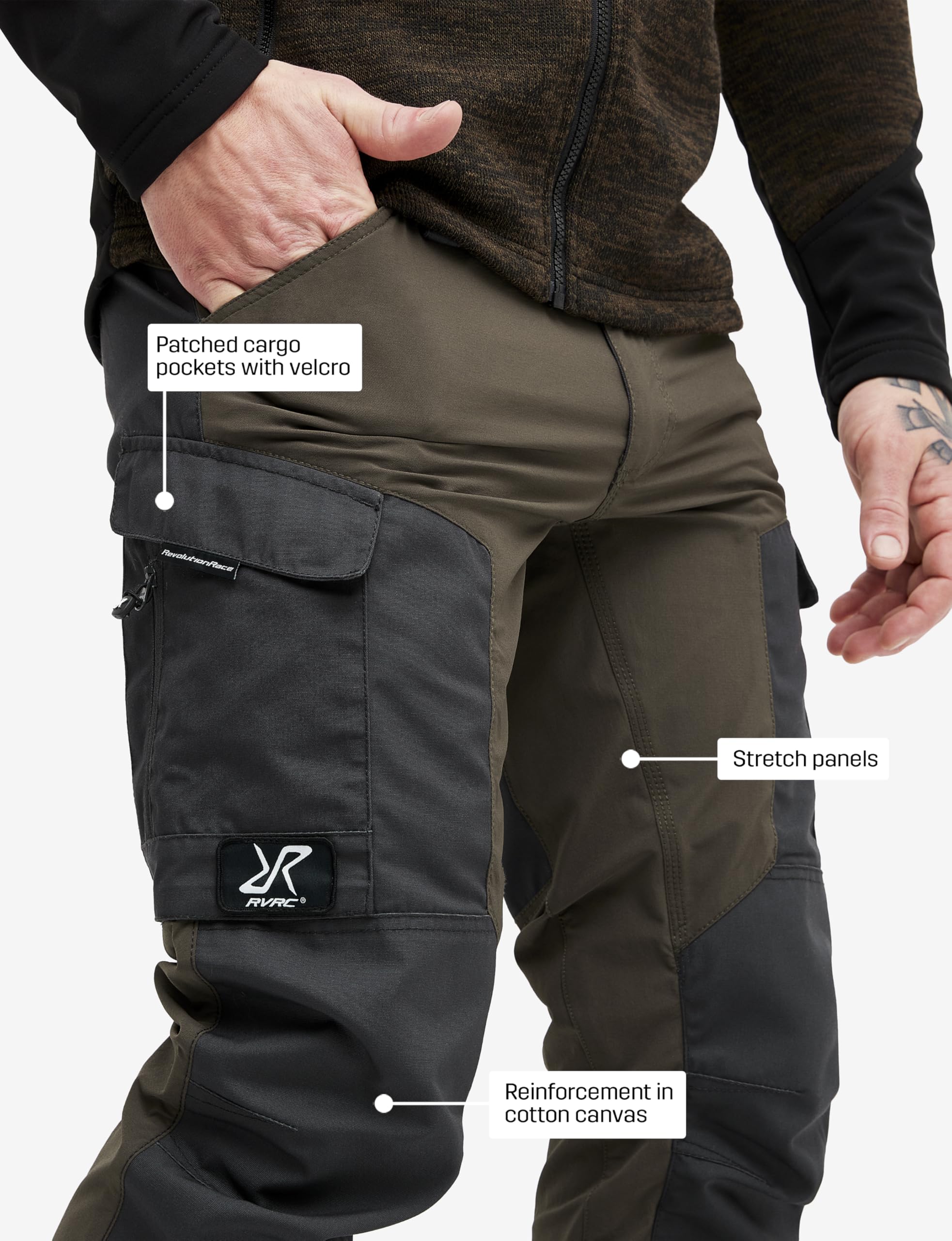 RevolutionRace Men's GP Pants - Durable Outdoor Hiking & Adventure Pants for Men - Water-Resistant & Breathable for Camping, Hunting, and Mountain Climbing