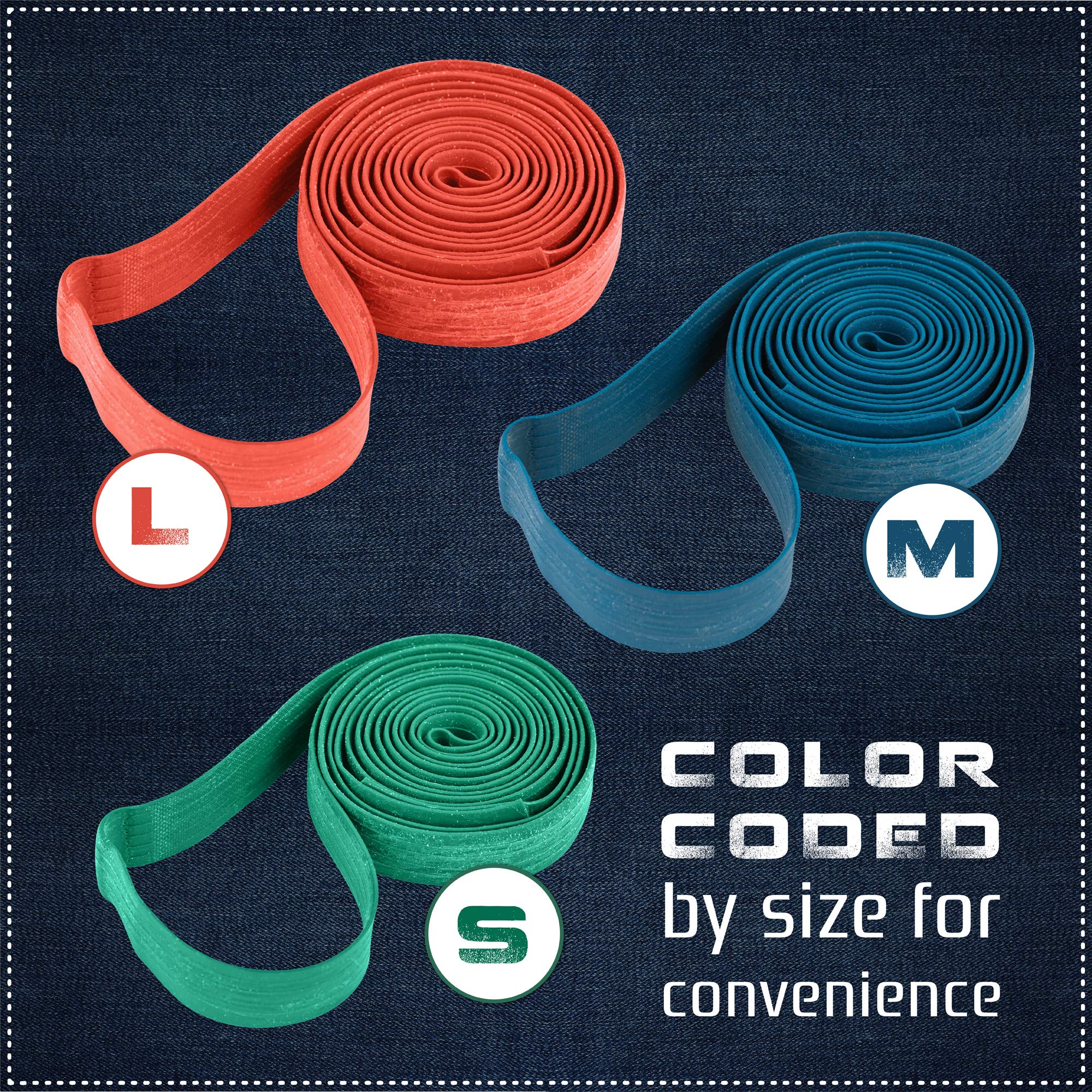 24 Pack Heavy Duty Moving Blanket Bands 26-42in - Secure Furniture & Blankets for Moving