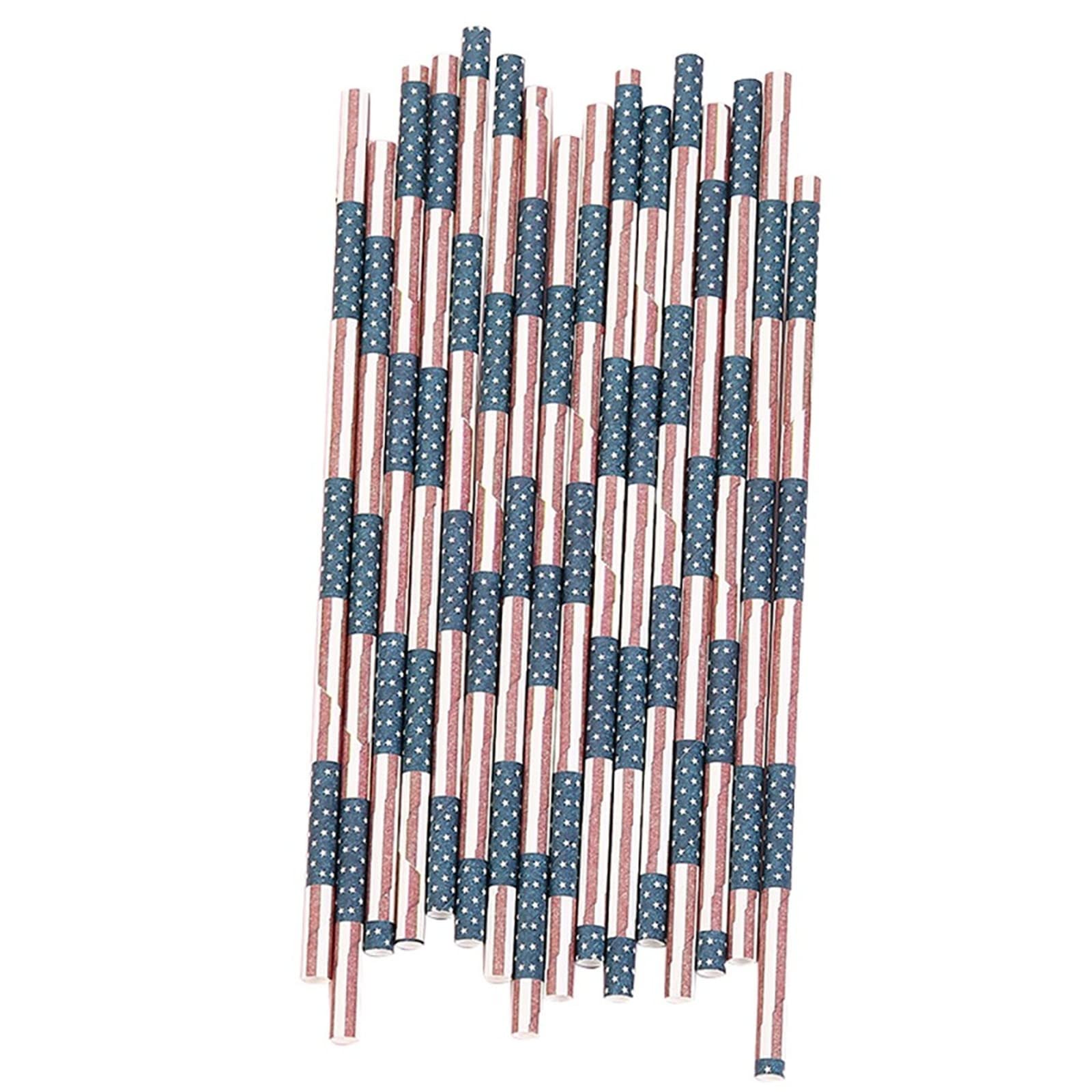 Eco-Friendly Disposable Paper Straws 200Pcs - Biodegradable Drinking Straws for Holiday Parties, Birthday Decorations & Summer Beverages - Colorful Decorative Straws for Smoothies, Cocktails & Iced Coffee
