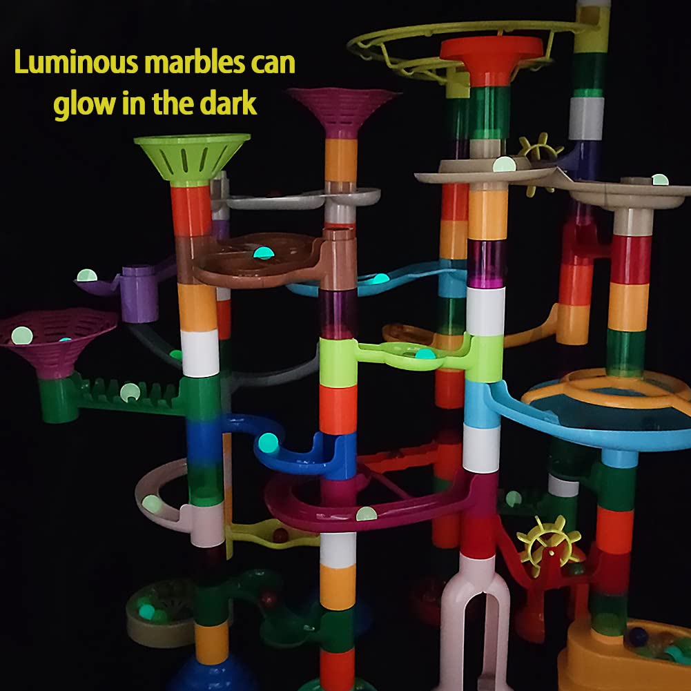 150pcs Marble Run Building Toys for Kids Ages 3-8 - Durable Marble Track Game Set for Boys & Girls - STEM Learning Gift for Birthday & Christmas - Perfect for Indoor Play & Family Fun