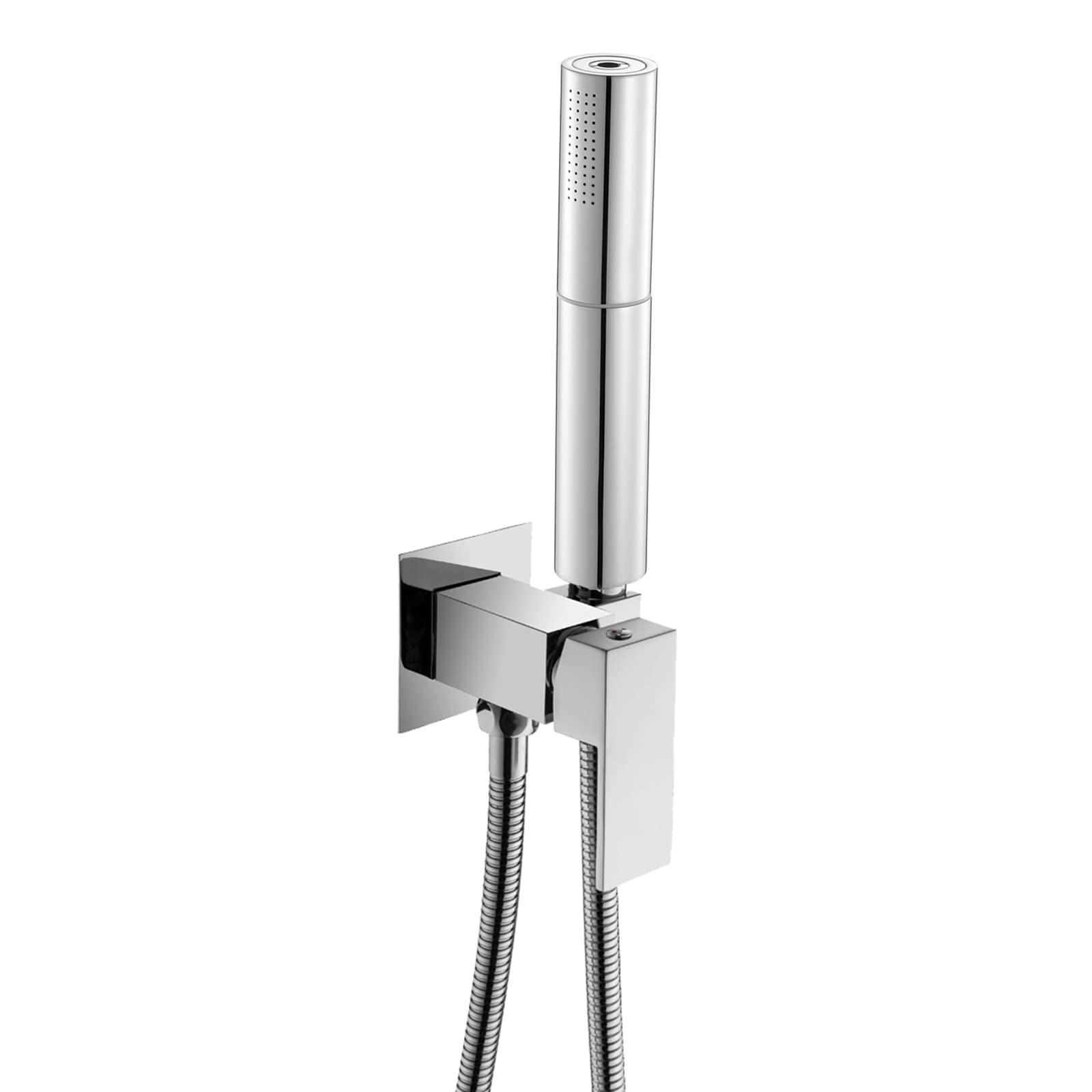 Handheld Bidet Sprayer for Toilet - Hot & Cold Water Brass Wall Mounted Sprayer Kit with 2 Modes & High Pressure, Perfect for Baby Cloth Diaper Cleaning & Personal Hygiene (Chrome Finish) - Ideal for Bathroom, Nursery & Travel Use