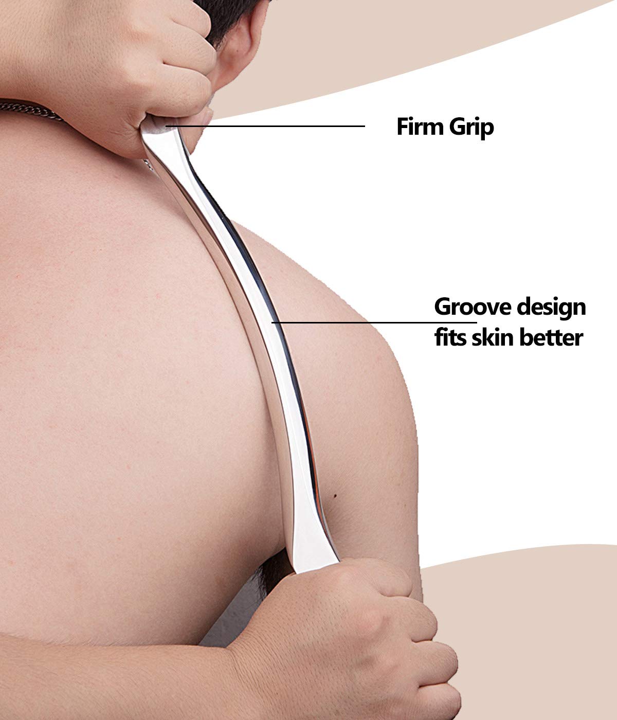 Professional Stainless Steel Gua Sha Scraping Massage Tool for Muscle Relief - IASTM Therapy Instrument for Soft Tissue Mobilization & Pain Management - Perfect for Facial, Neck, Back & Body Massage at Home or Spa