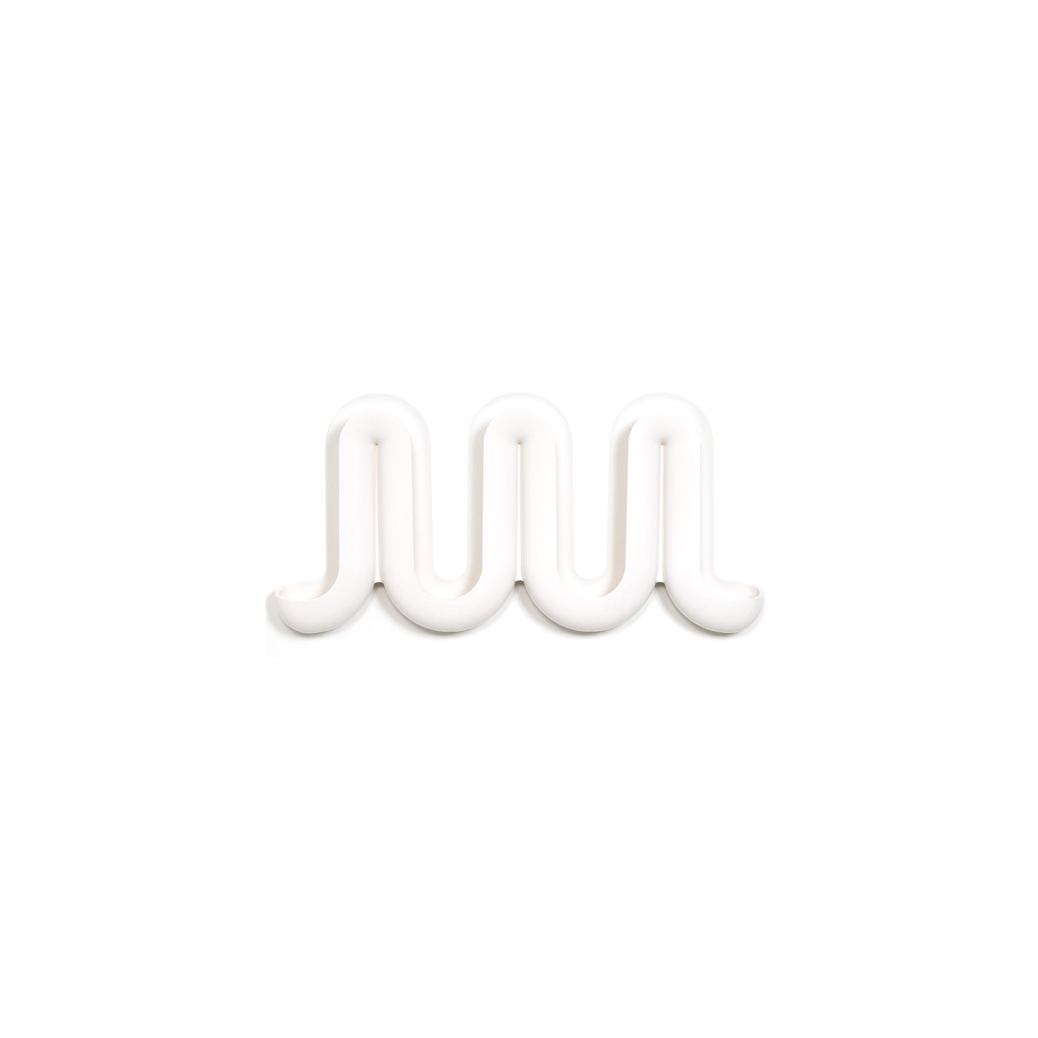 Heller Swell Wall Mounted Coat Rack - White Entryway Organizer for Hats, Scarves & Keys | Perfect for Small Spaces & Apartment Living