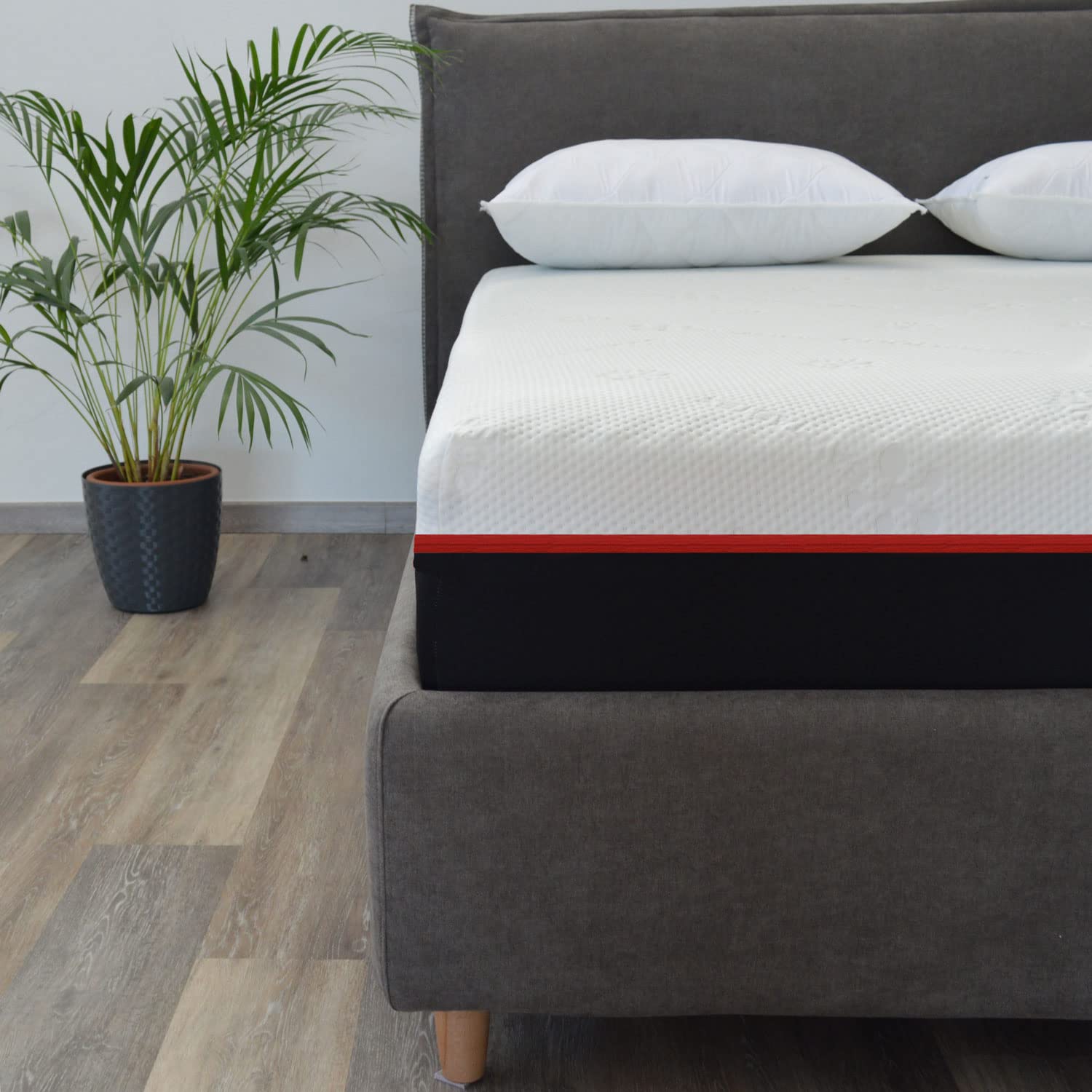 Orthopedic King Size Mattress 180x200cm - 15cm Thick High-Density AirPur® Foam, Hypoallergenic & Removable Cover - JOLLY Premium Support Mattress for Back Pain Relief, Ideal for Master Bedrooms & Guest Rooms