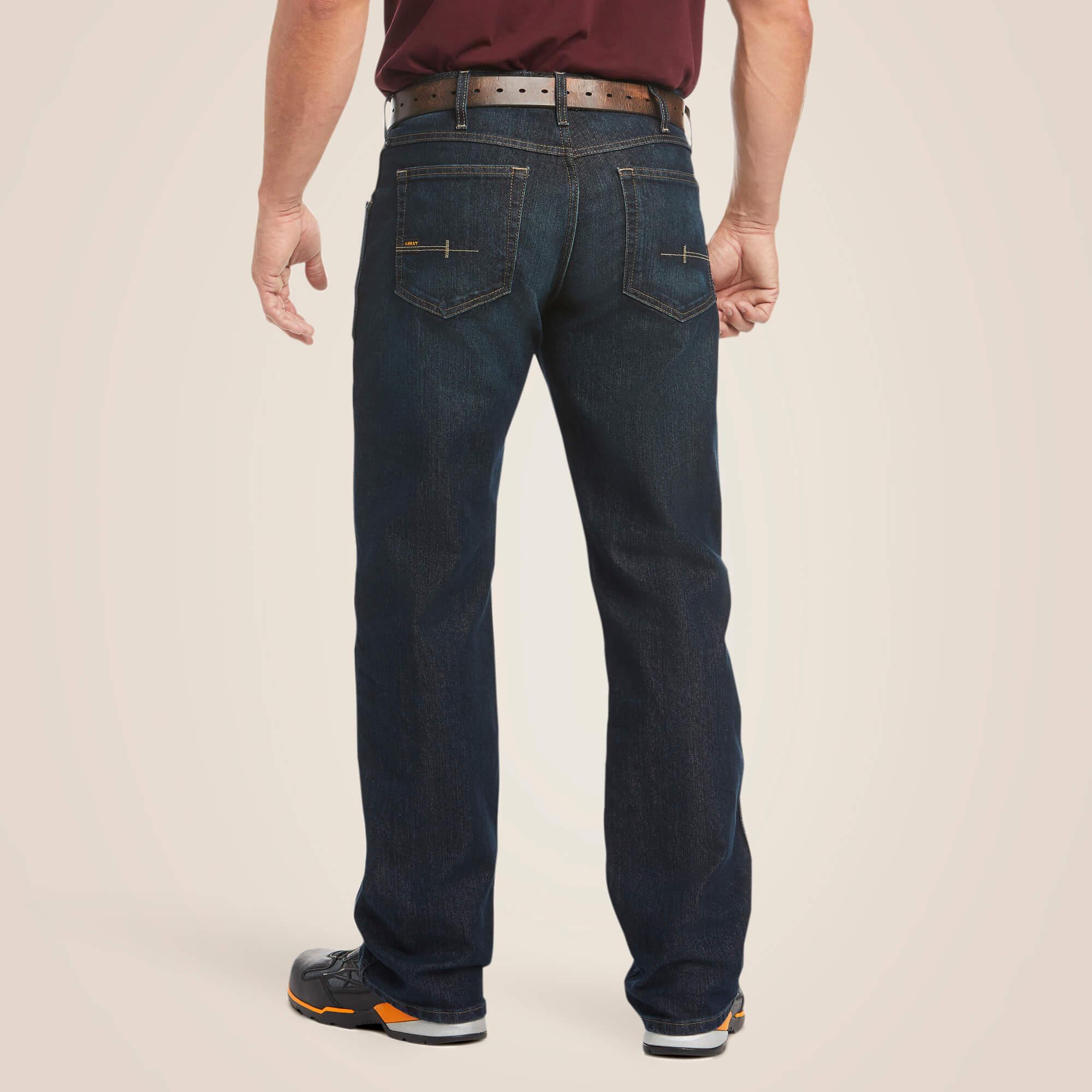 DuraStretch M5 Straight Leg Stackable Jeans for Men - Comfortable & Durable Denim Pants for Work, Casual Wear & Everyday Style