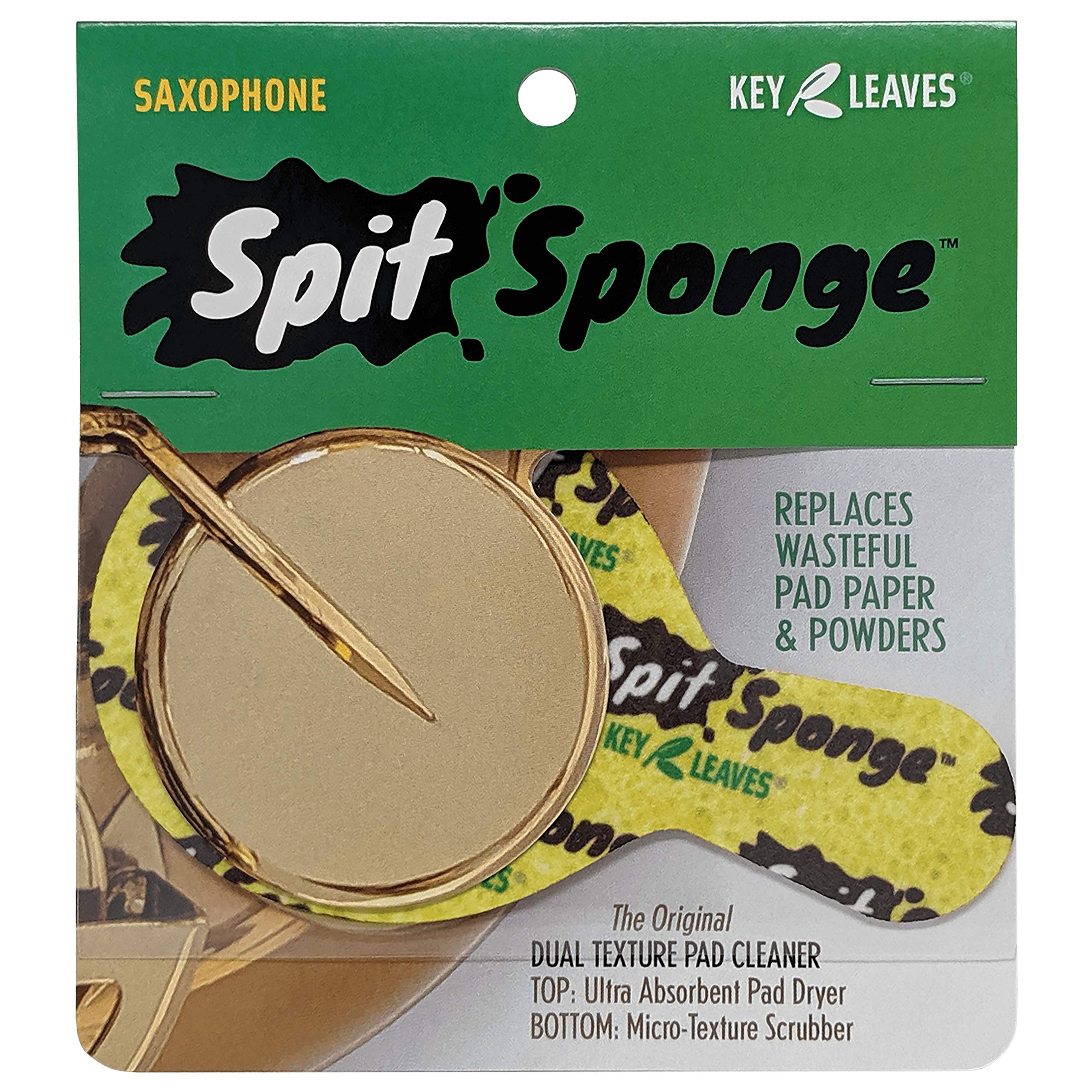 **Saxophone Pad Dryer Sponge - Dual-Texture Microfiber Cleaner for Sax Pads & Tone Holes (1-Piece) - Perfect for Saxophone Maintenance & Performance Enhancement**