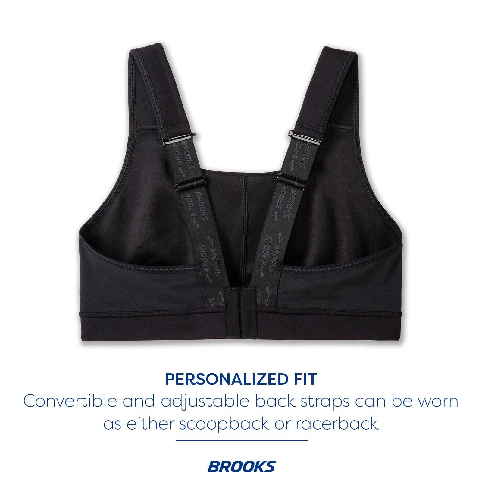 Brooks Women's Convertible 2.0 High Impact Sports Bra - Maximum Support Running & Workout Top for Active Women | Perfect for Gym, Yoga, CrossFit & Marathon Training