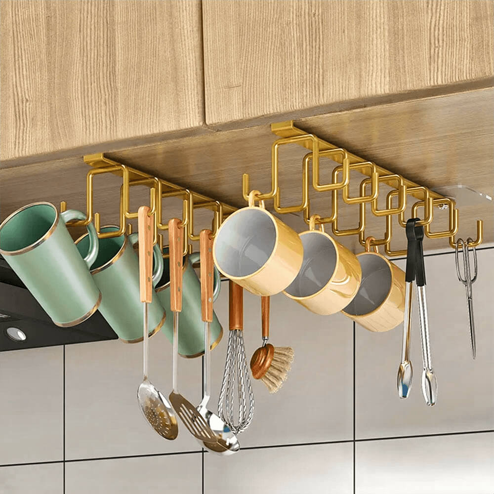 Premium Stainless Steel Kitchen Cabinet Organizer Rack - Heavy Duty Storage Shelf for Spices, Utensils & Cookware - Perfect for Pantry, Countertop & Cabinet Organization