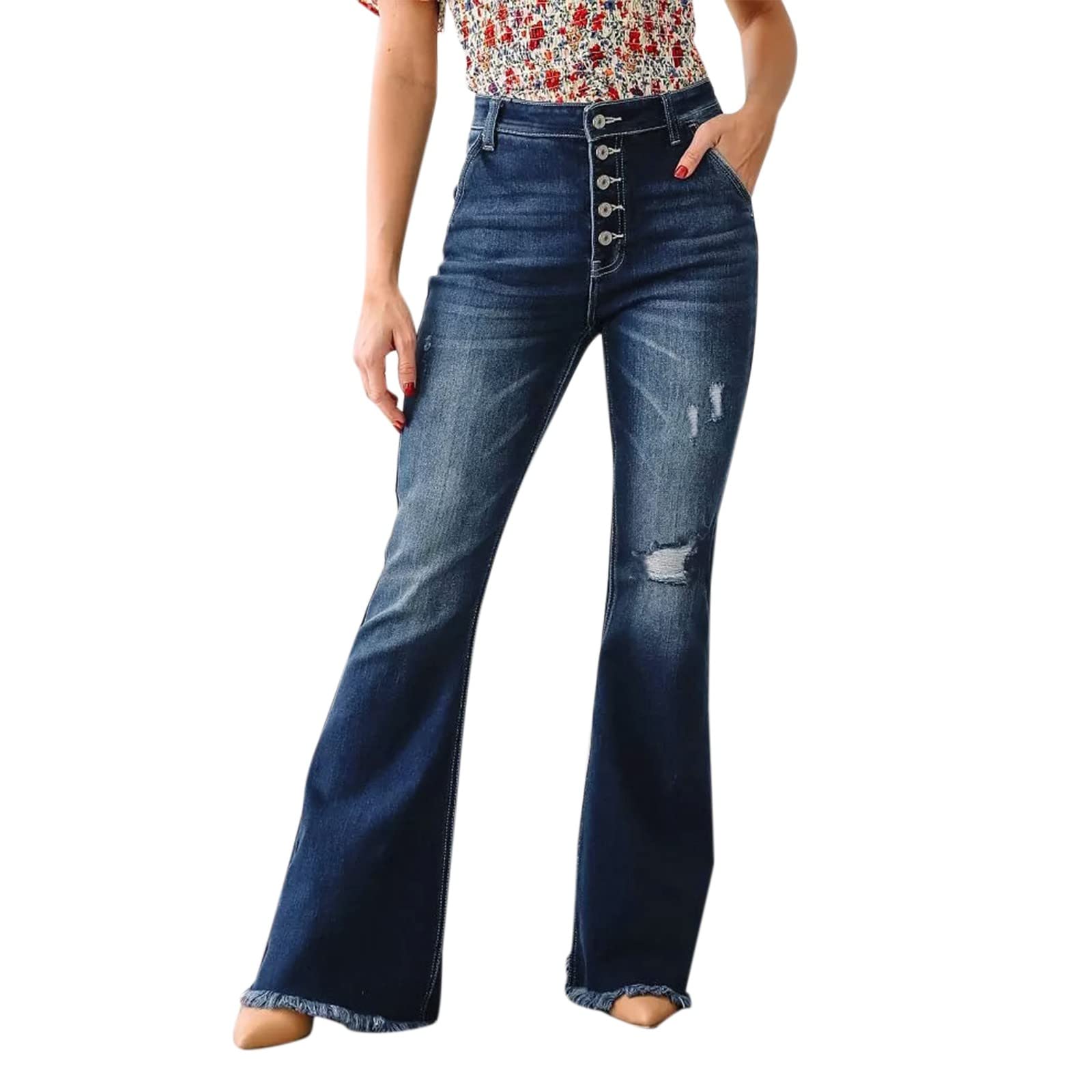 TMMS Women's Stretch Denim Skinny Jeans with Elastic Waist & Drawstring - Comfortable Slim Fit Pants for Everyday Wear | Perfect for Work, Casual Outfits & Date Nights