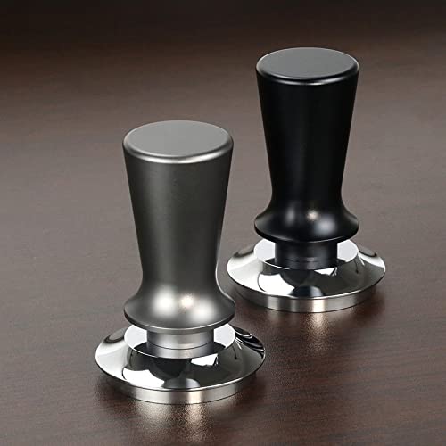 Premium 51mm/53mm/58mm Espresso Tamper - Adjustable 304 Stainless Steel Coffee Distributor with Sloped Base - Professional Barista Tool for Perfect Coffee Extraction (Ideal for Home & Cafe Use)