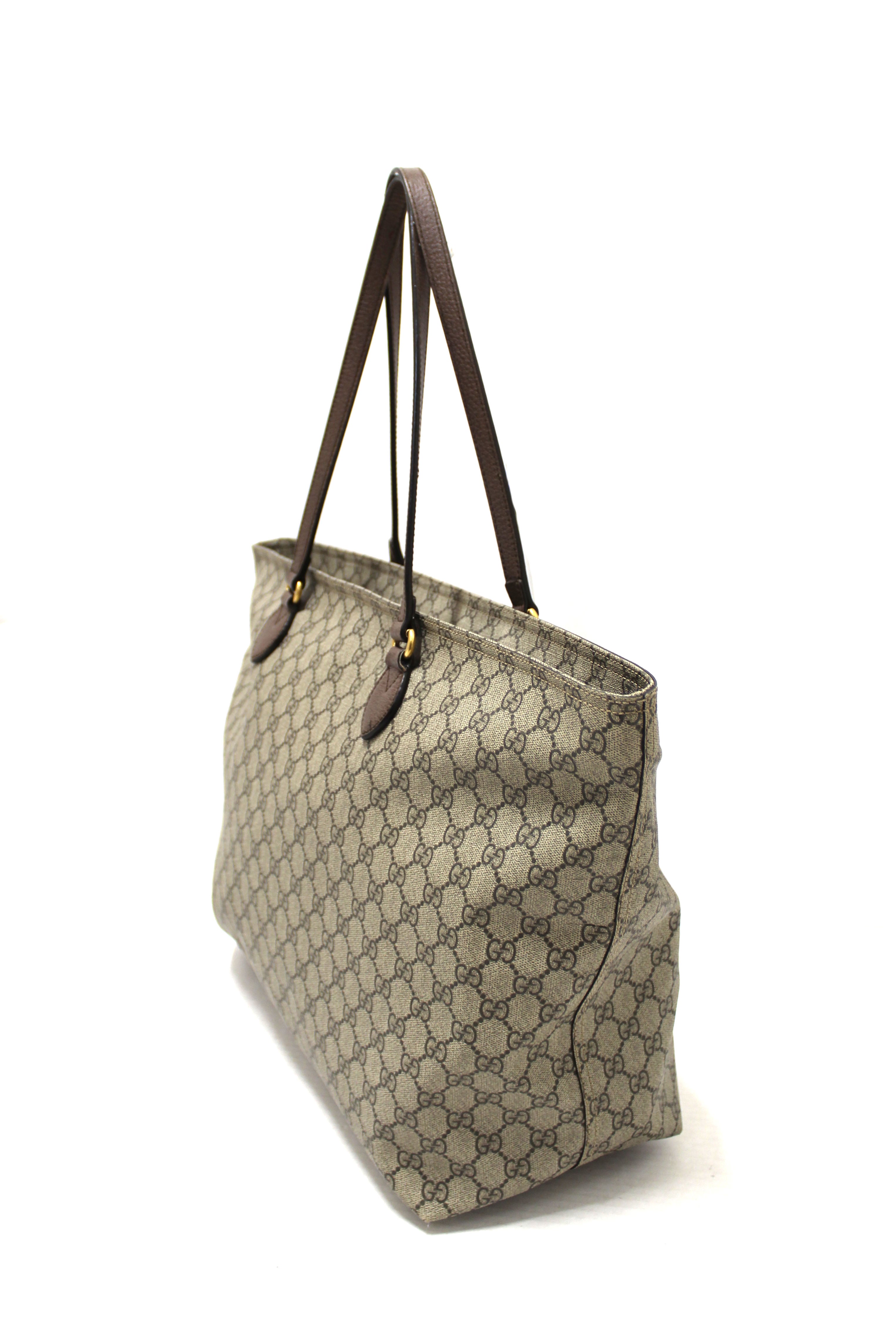 Authentic Gucci GG Supreme Canvas Ophidia Large Shoulder Tote Bag 547974 - Luxury Designer Handbag for Women, Perfect for Work, Travel & Everyday Use