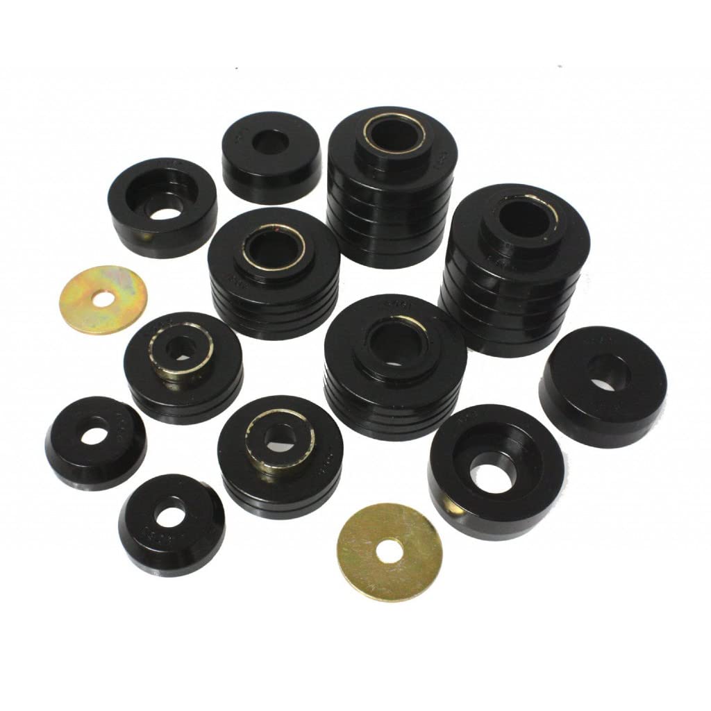 Energy Suspension Body Mount Set for 1997 Ford F-250 HD - Black (4.4107G) | Heavy Duty Truck Suspension Upgrade for Smoother Ride & Off-Road Performance