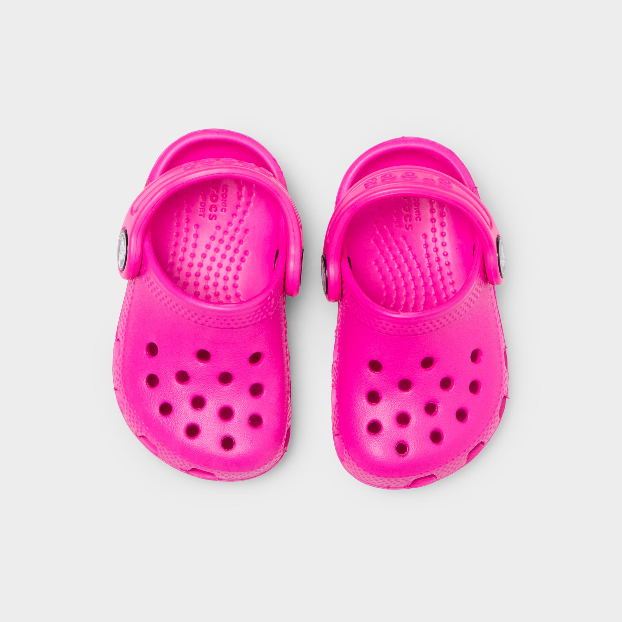 Crocs Toddlers' Classic Clogs - Comfortable Kids' Shoes in Pink Crush | Perfect for Playtime, Preschool & Everyday Wear