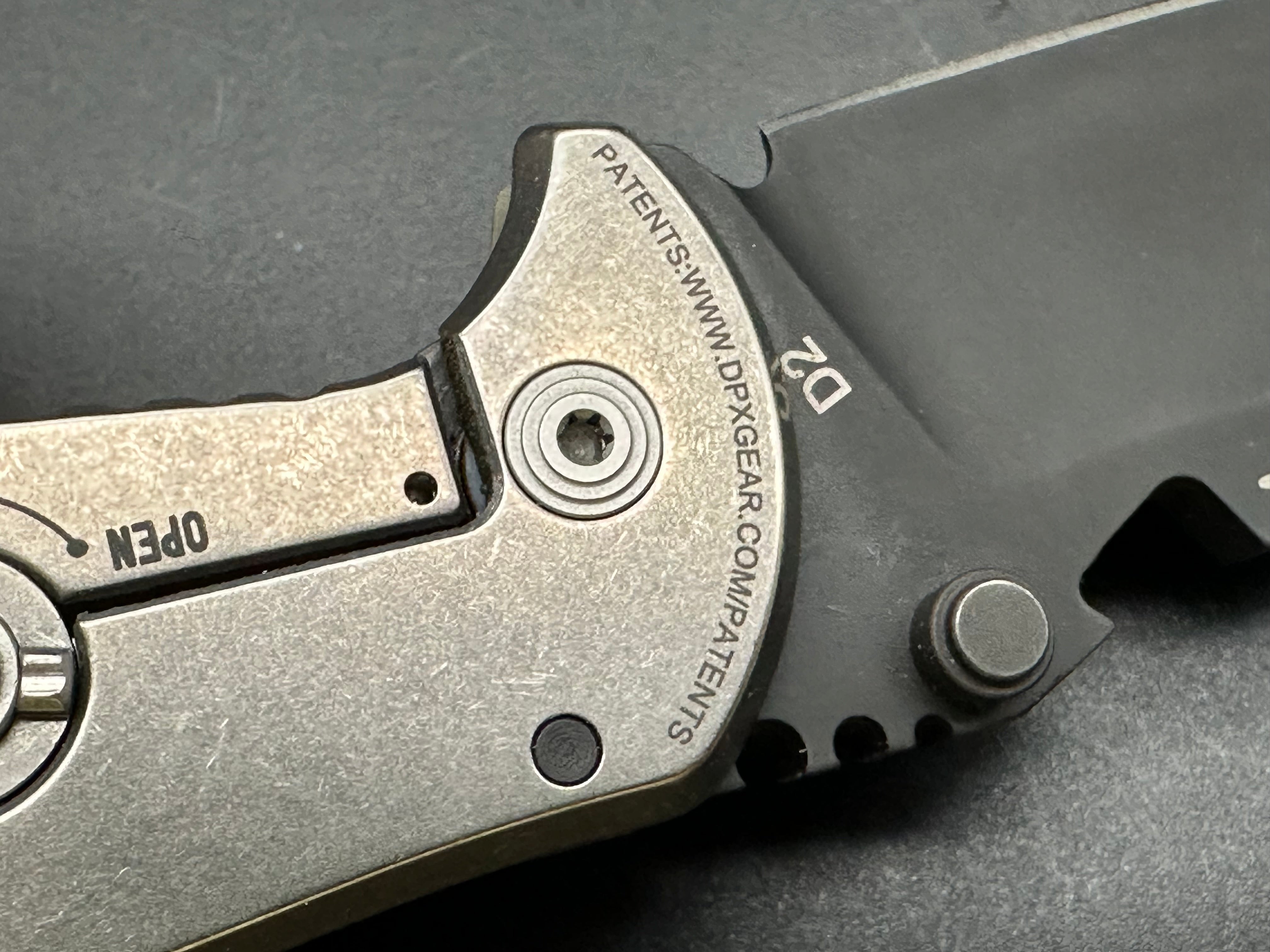 DPX Hest 2.0 Left Hand Titanium/G10 Frame Lock Folding Knife - EDC, Outdoor Survival & Tactical Use