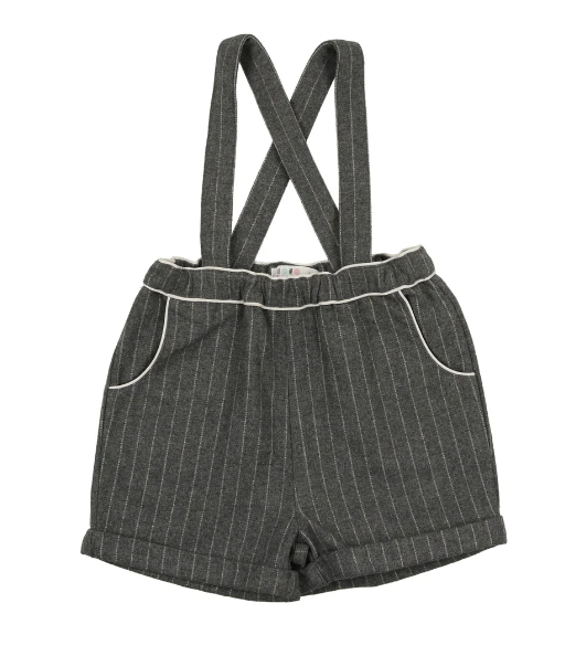 COCO BLANC PINSTRIPE ROMPER for Baby & Toddler Girls (12M-4Y) - Stylish Jumpsuit for Playdates, Birthday Parties & Summer Outfits
