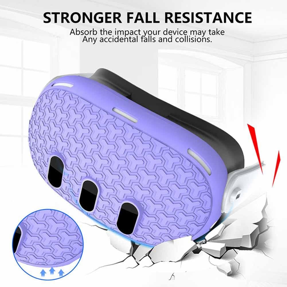 ZOHIKO VR Accessories for Meta Quest 3 - Full Set Protective Cover Case with Controller Grips, Headset Shield & Silicone Rocker Cover - Compatible with Meta Quest 3 VR Gaming & Fitness Use