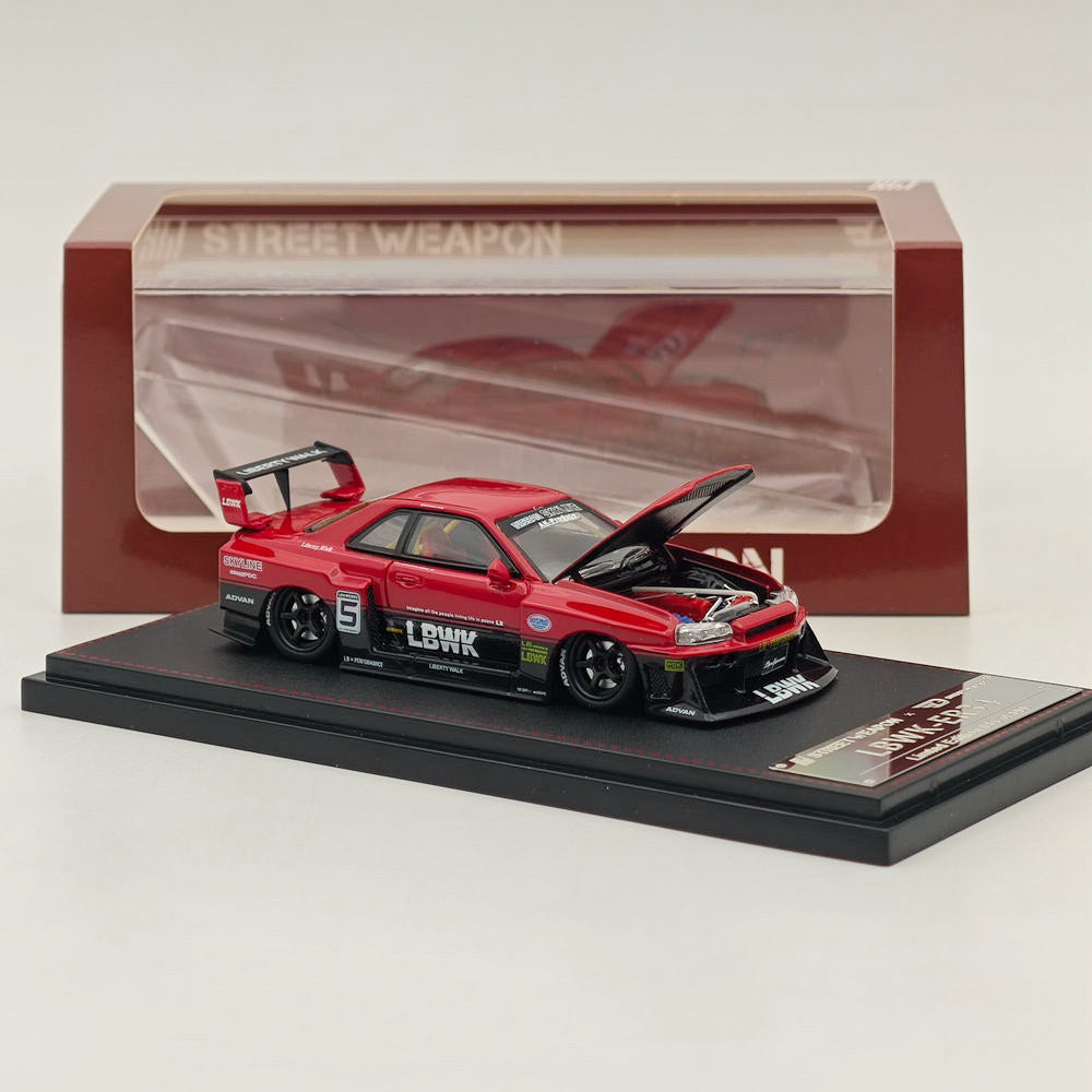 1/64 Scale LBWK Nissan GT-R ER34 Chameleon Limited Edition Diecast Model Car - Perfect for Collectors, Display, and Racing Enthusiasts