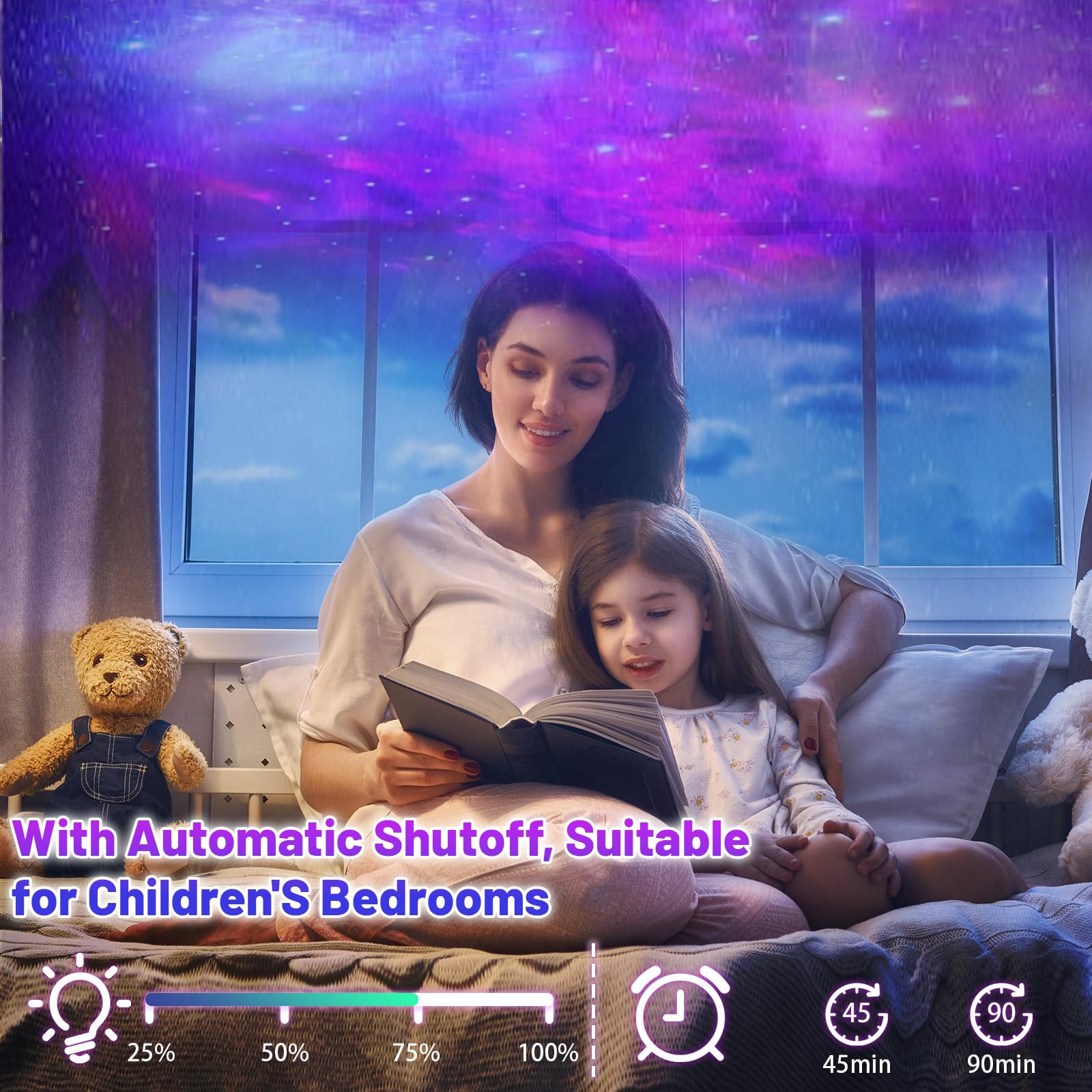Astronaut Galaxy Projector Night Light with Timer & Remote Control - 360° Adjustable Star Projector for Bedroom Ceiling | Perfect for Kids Room Decor, Meditation Space & Romantic Ambience | Best Gift for Children & Adults