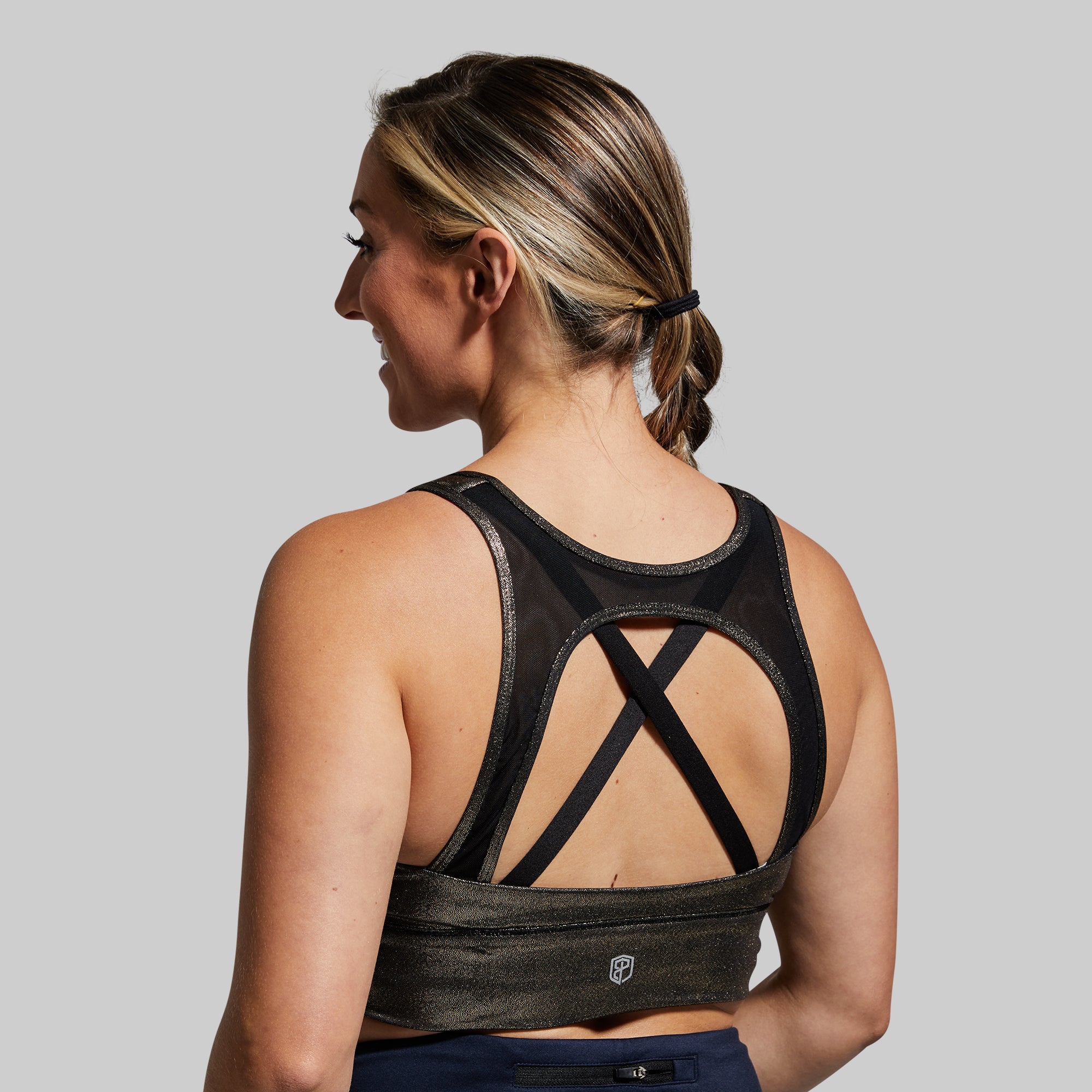 Milk and Muscles Nursing Sports Bra for Breastfeeding Moms - Comfortable & Supportive Maternity Workout Bra (Gold Digger) - Perfect for Yoga, Gym & Postpartum Exercise