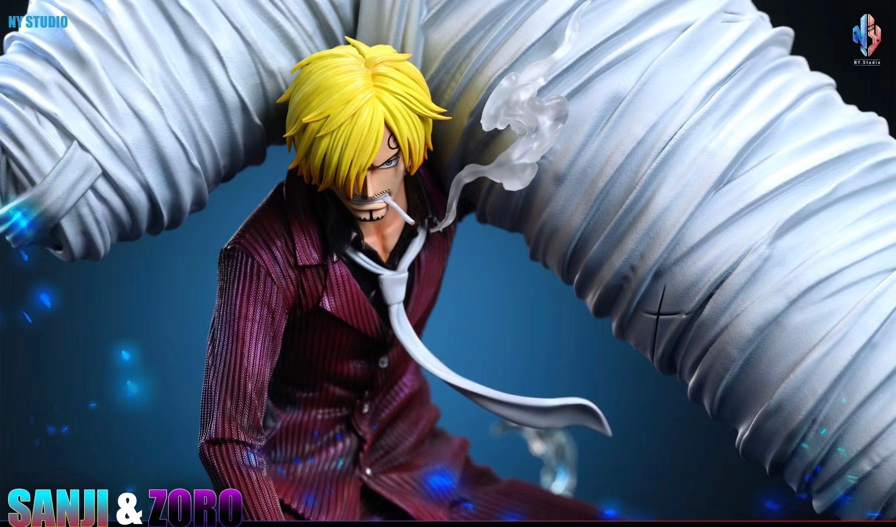NY Studio Sanji Carrying Zoro 2.0 Anime Figure - One Piece Collectible for Fans, Home Decor & Gift Idea