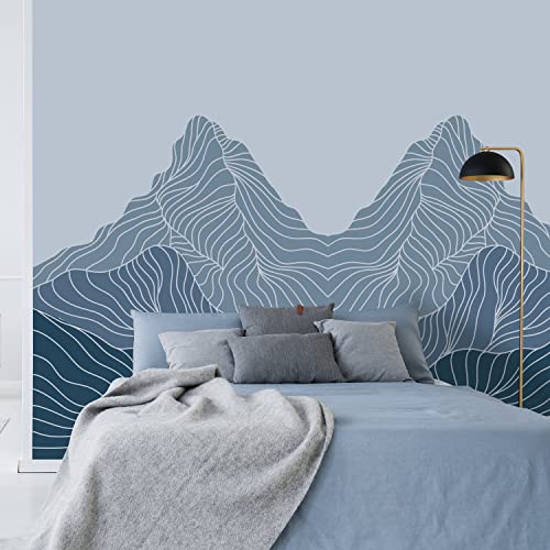 Blue Abstract Mountain