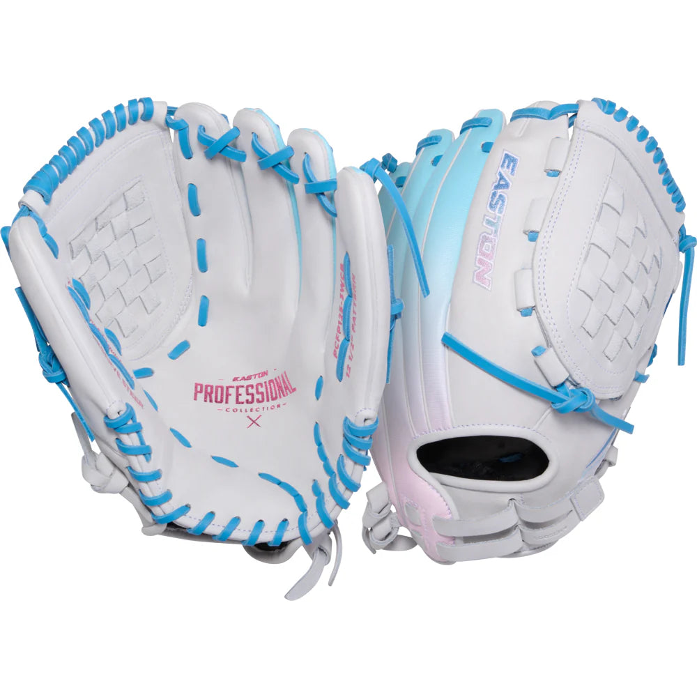 Easton Professional Collection Color Splash 2.0 Fastpitch Softball Glove - 12.5 Inch Infield/Outfield Glove for Women & Youth - Perfect for Games, Practice & Training Sessions