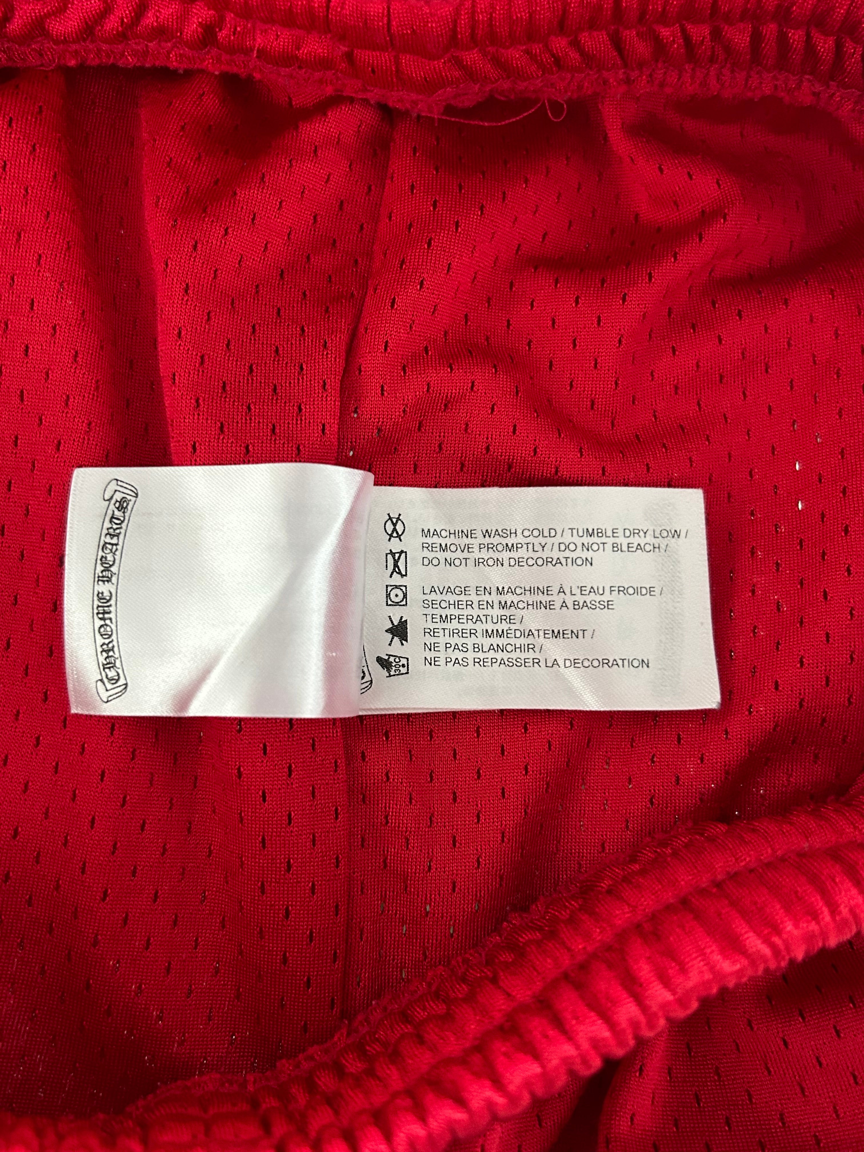 Chrome Hearts Matty Boy Red Form Mesh Trackpants for Men - Stylish Streetwear Joggers for Casual Wear & Gym