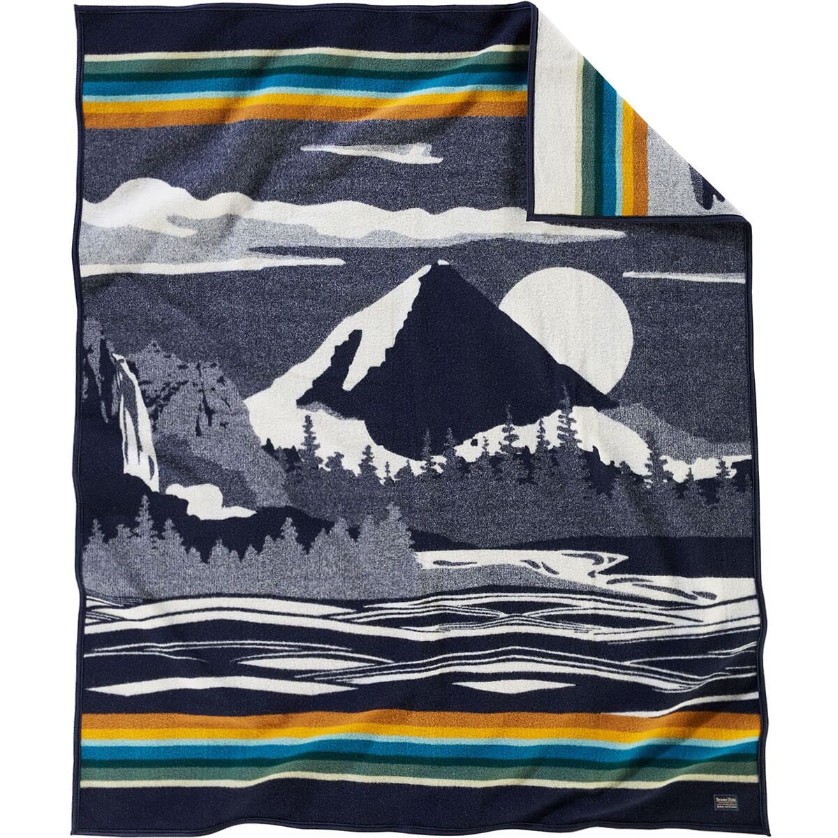 Pendleton Pacific Wonderland Blanket - Soft Wool Throw in Classic One-Color Design, Perfect for Cozy Home Decor, Camping & Outdoor Adventures