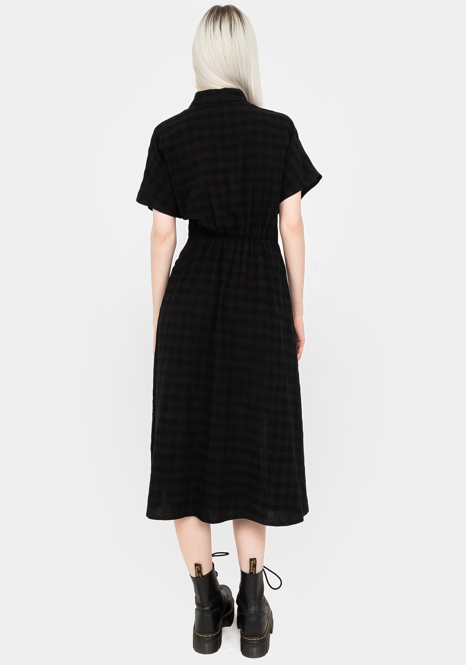 Hattie Shirt Sleeve Tie Waist Shirt Dress for Women - Casual Summer Flowy Midi Dress with Belt - Perfect for Office, Date Night & Vacation Outfits