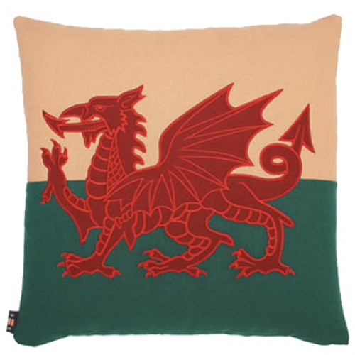 Welsh Dragon Pillow - Soft & Comfortable Throw Pillow for Home Decor, Bedroom, Living Room, Sofa - Perfect for Gift, Welsh Culture Enthusiasts & Celtic Decor Lovers